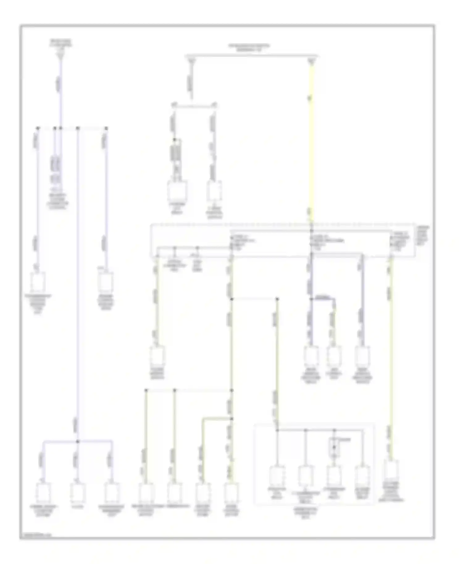 Integra Acura III (1993-2001): Power distribution circuit (2 of 4)