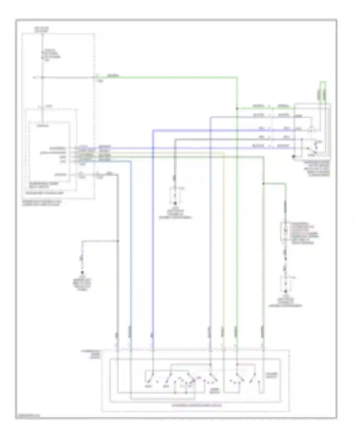 Integra Acura III (1993-2001): Front wiper/washer circuit