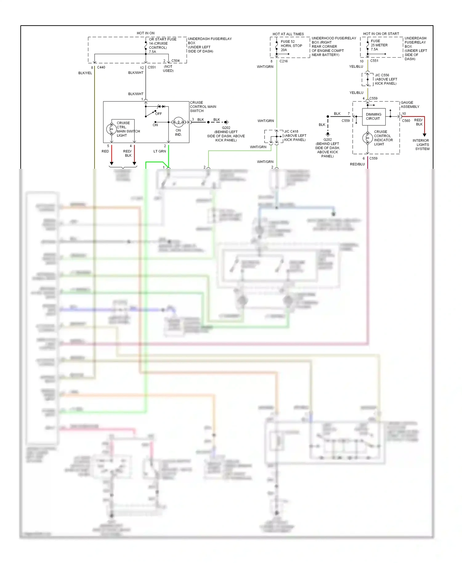 Wiring diagram actuator control for Acura Integra III (1993-2001) (1 of 1)