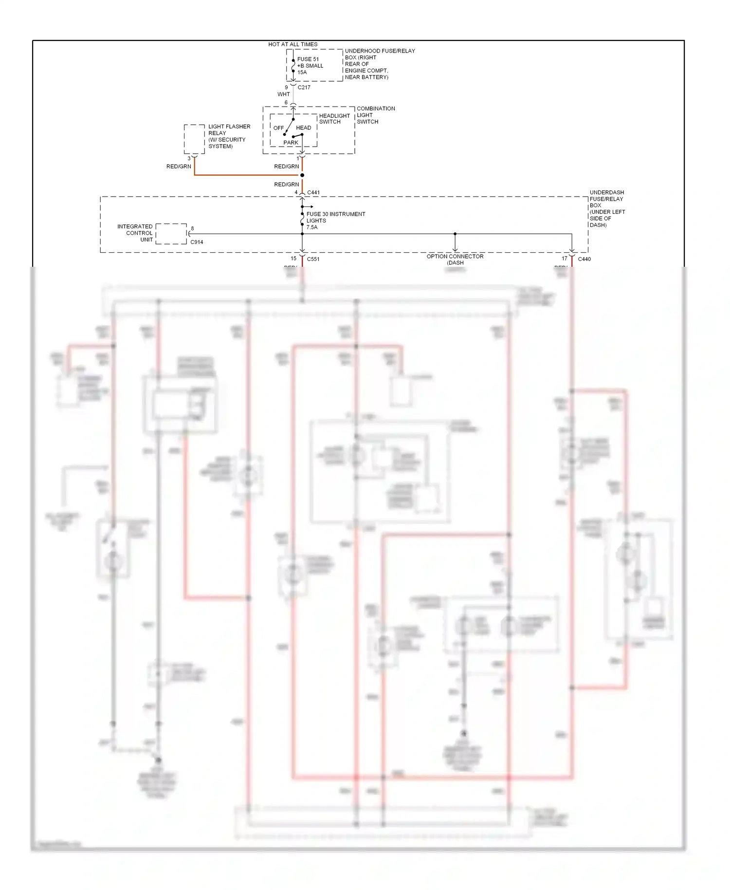 Wiring diagram blk for Acura Integra III (1993-2001) (29 of 50)