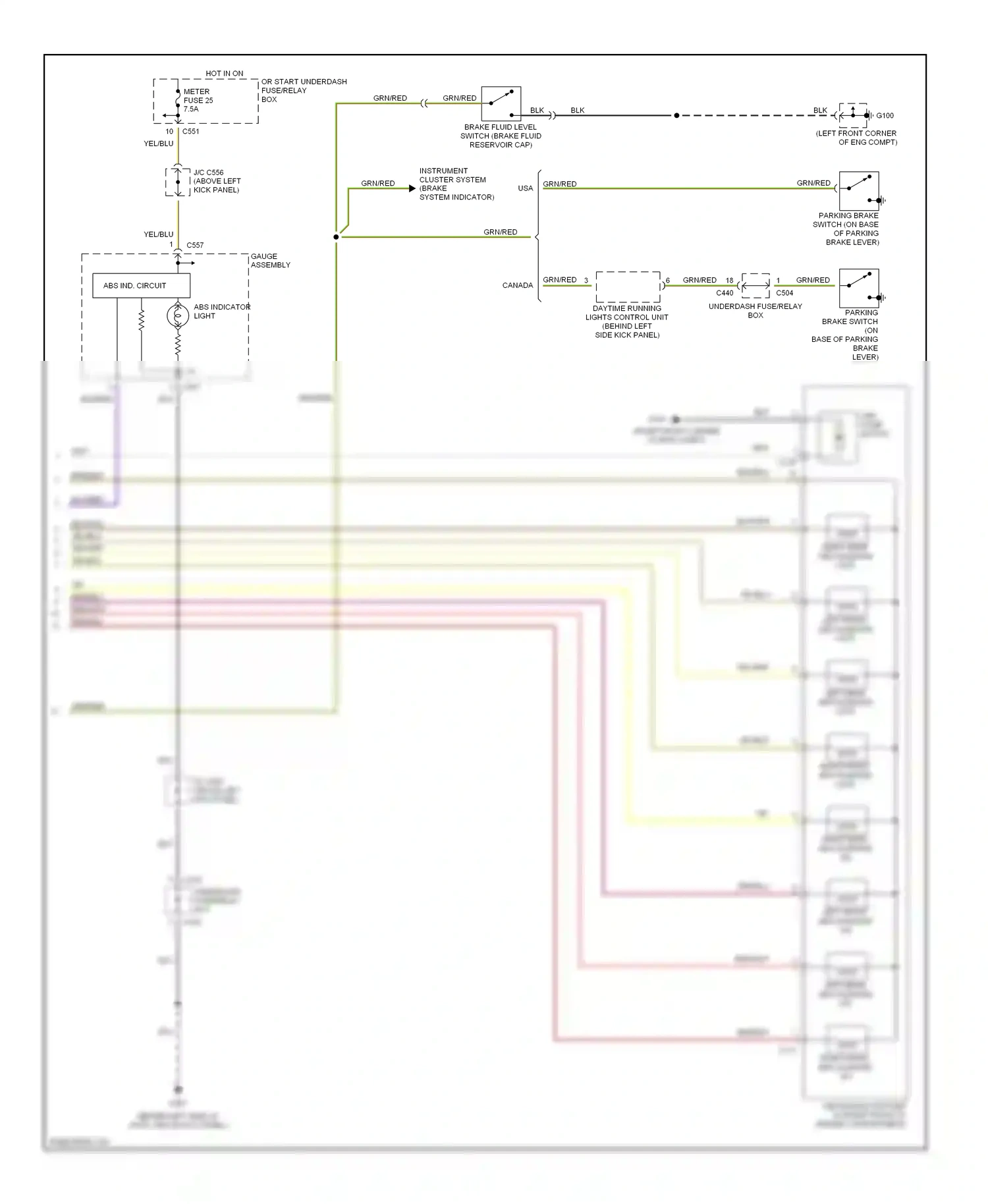 Wiring diagram blk for Acura Integra III (1993-2001) (2 of 50)