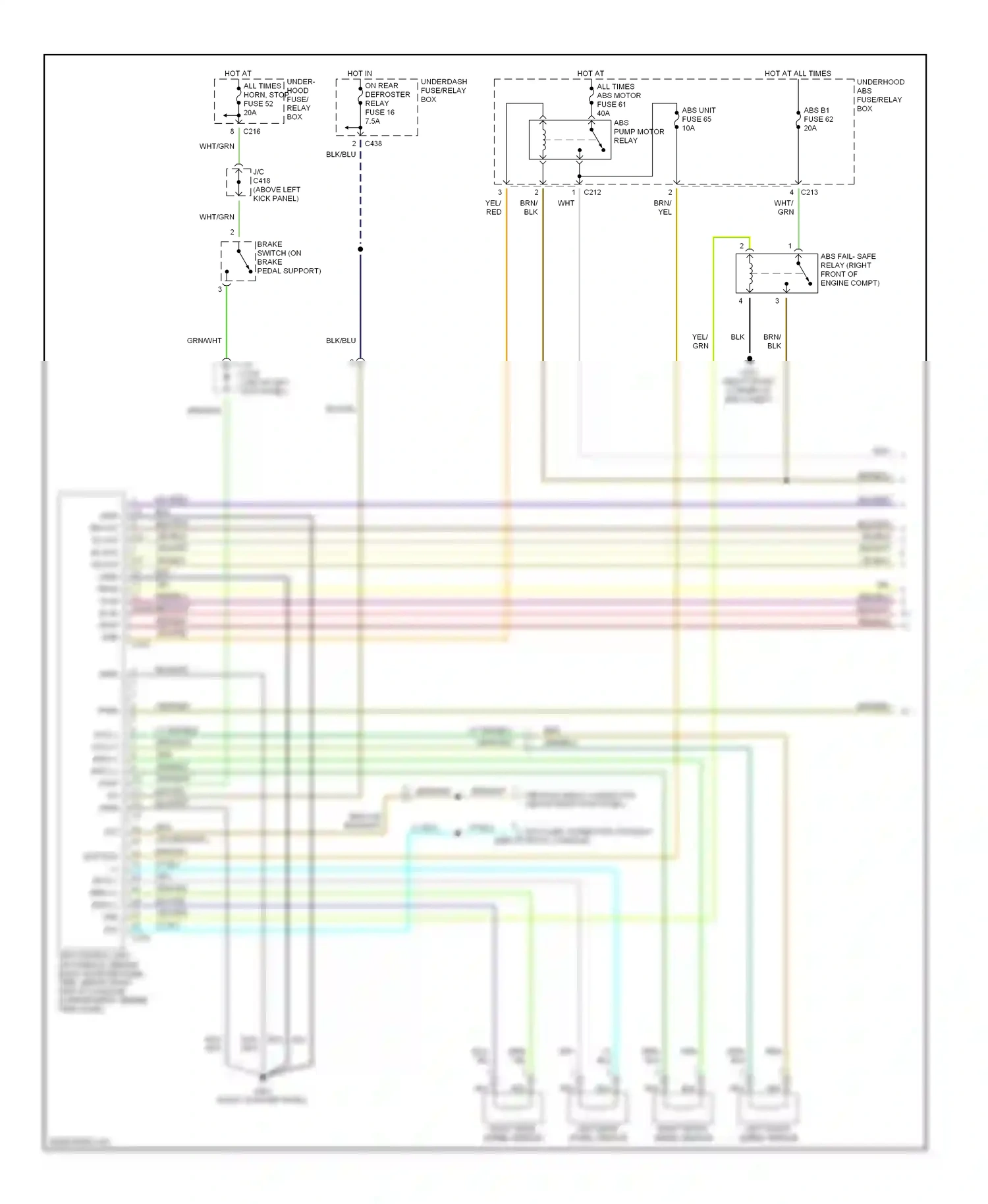 Wiring diagram blu for Acura Integra III (1993-2001) (1 of 30)