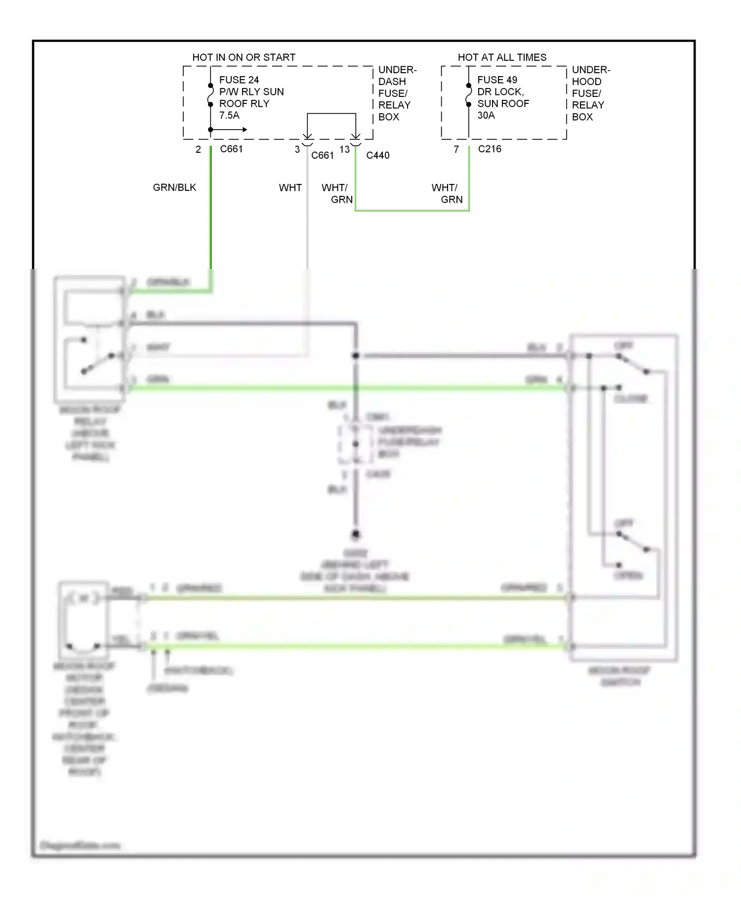 Wiring diagram red for Acura Integra III (1993-2001) (25 of 31)