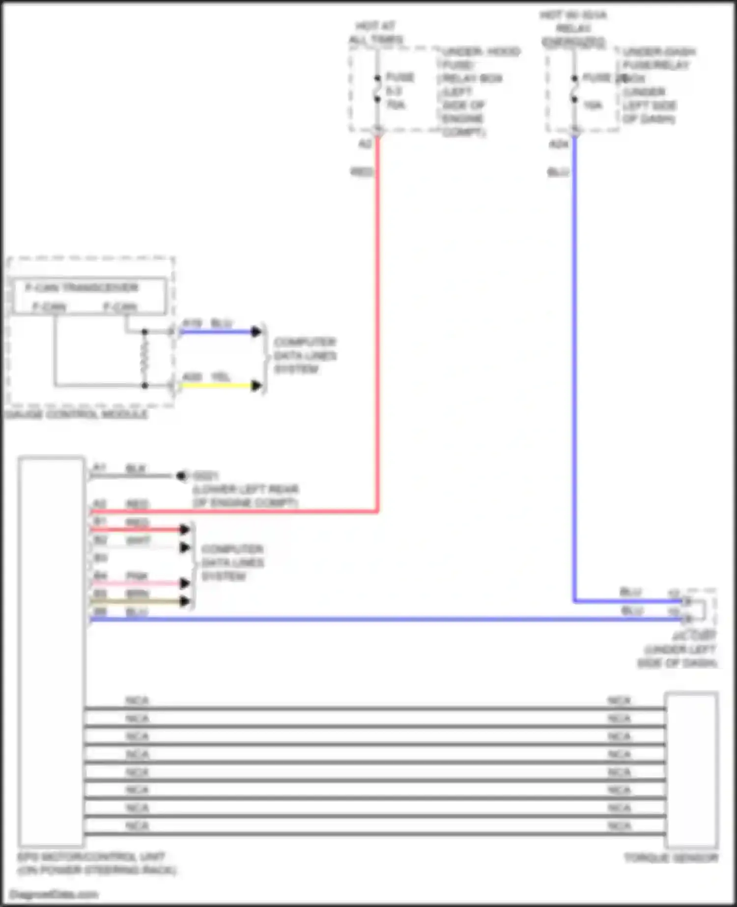 Integra Acura IV (2022-2024): Electronic power steering circuit