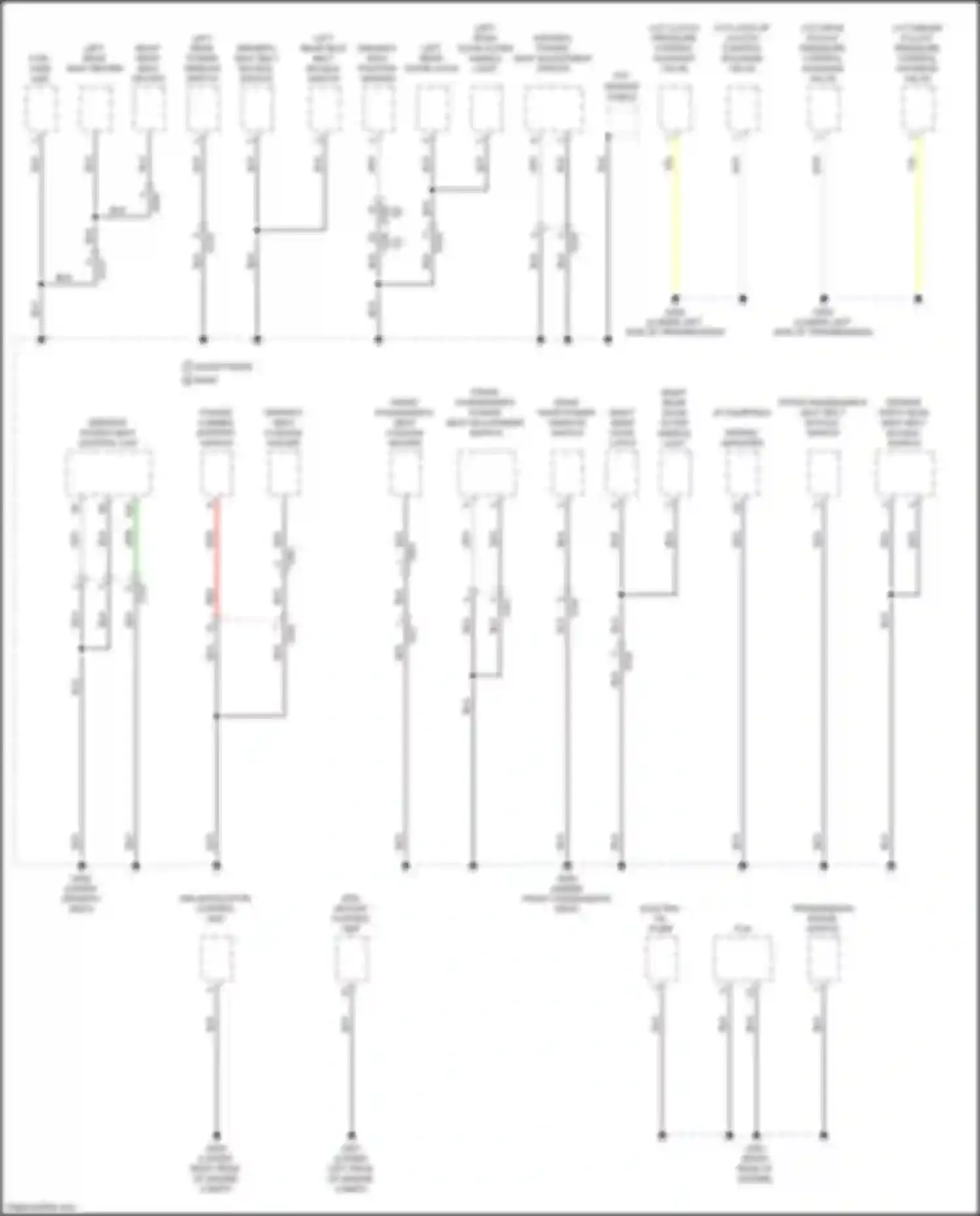 Integra Acura IV (2022-2024): Ground distribution circuit (1 of 4)