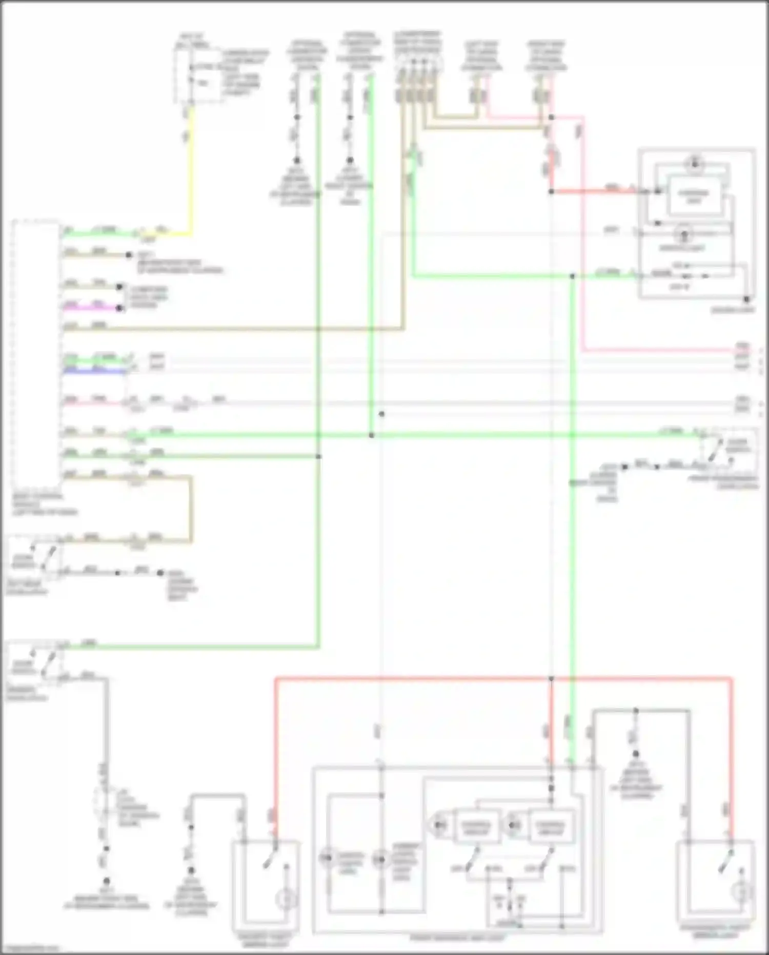Integra Acura IV (2022-2024): Courtesy lamps circuit (1 of 2)