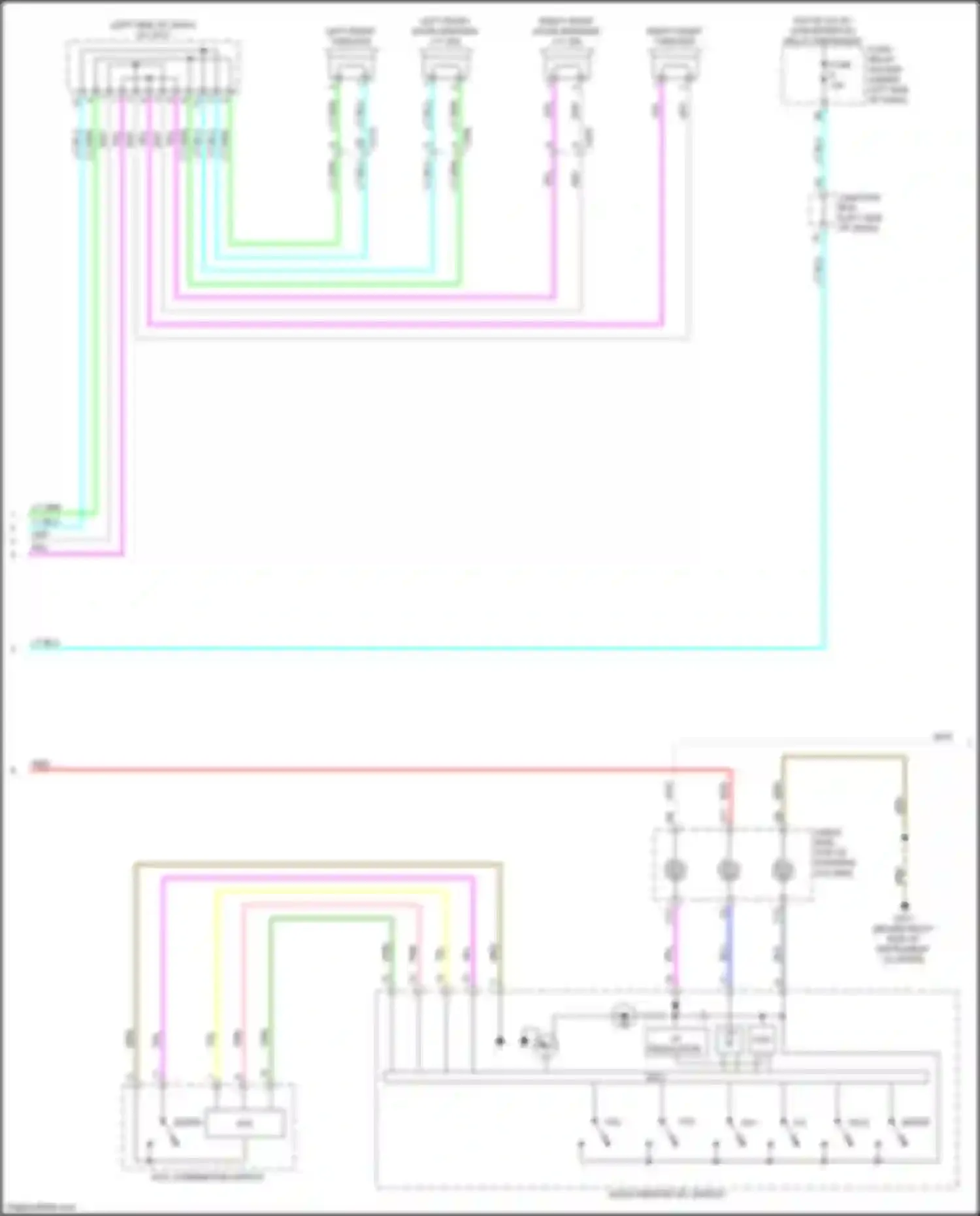 Integra Acura IV (2022-2024): Navigation circuit, w/o amplifier (2 of 3)