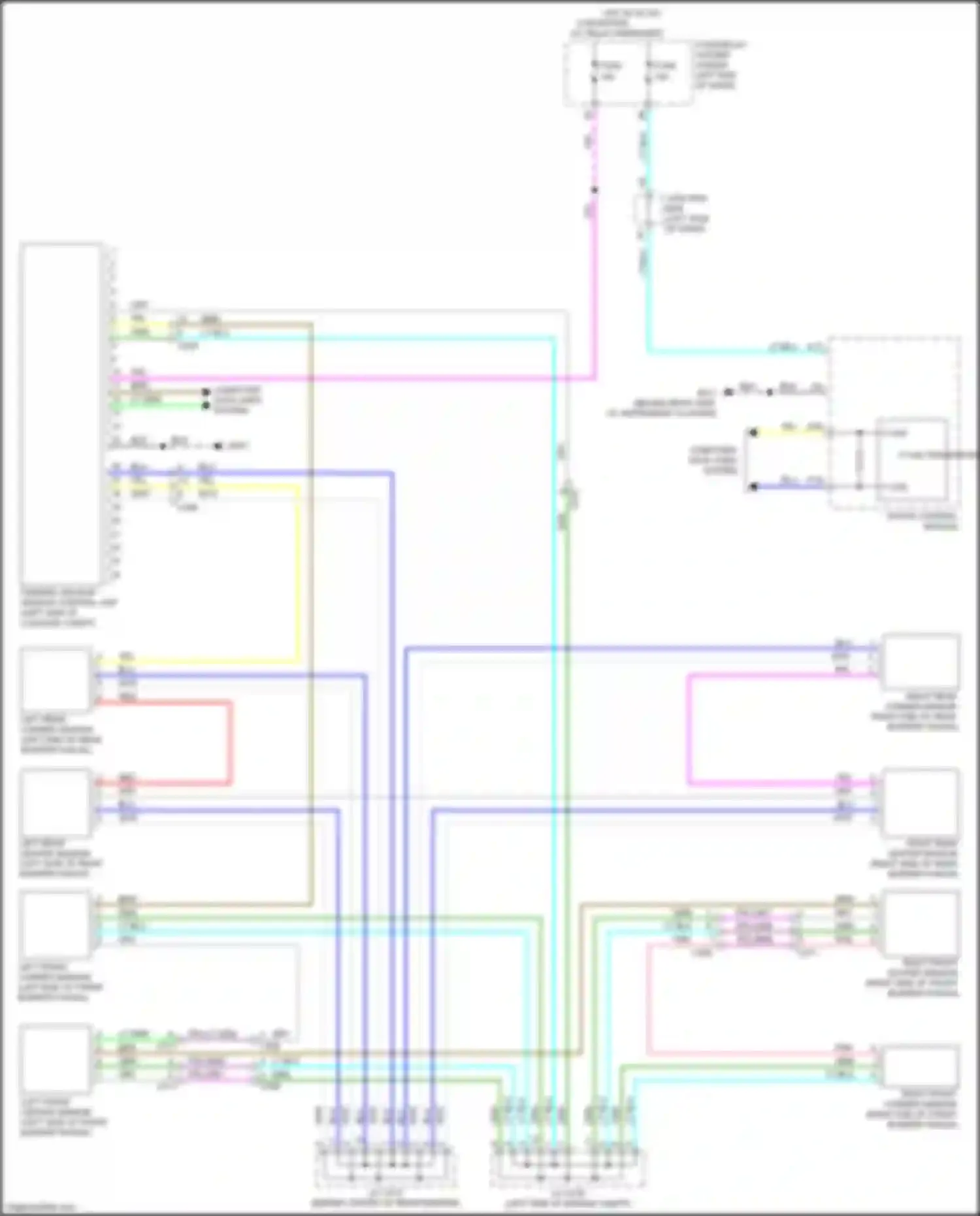 Integra Acura IV (2022-2024): Parking assistant circuit