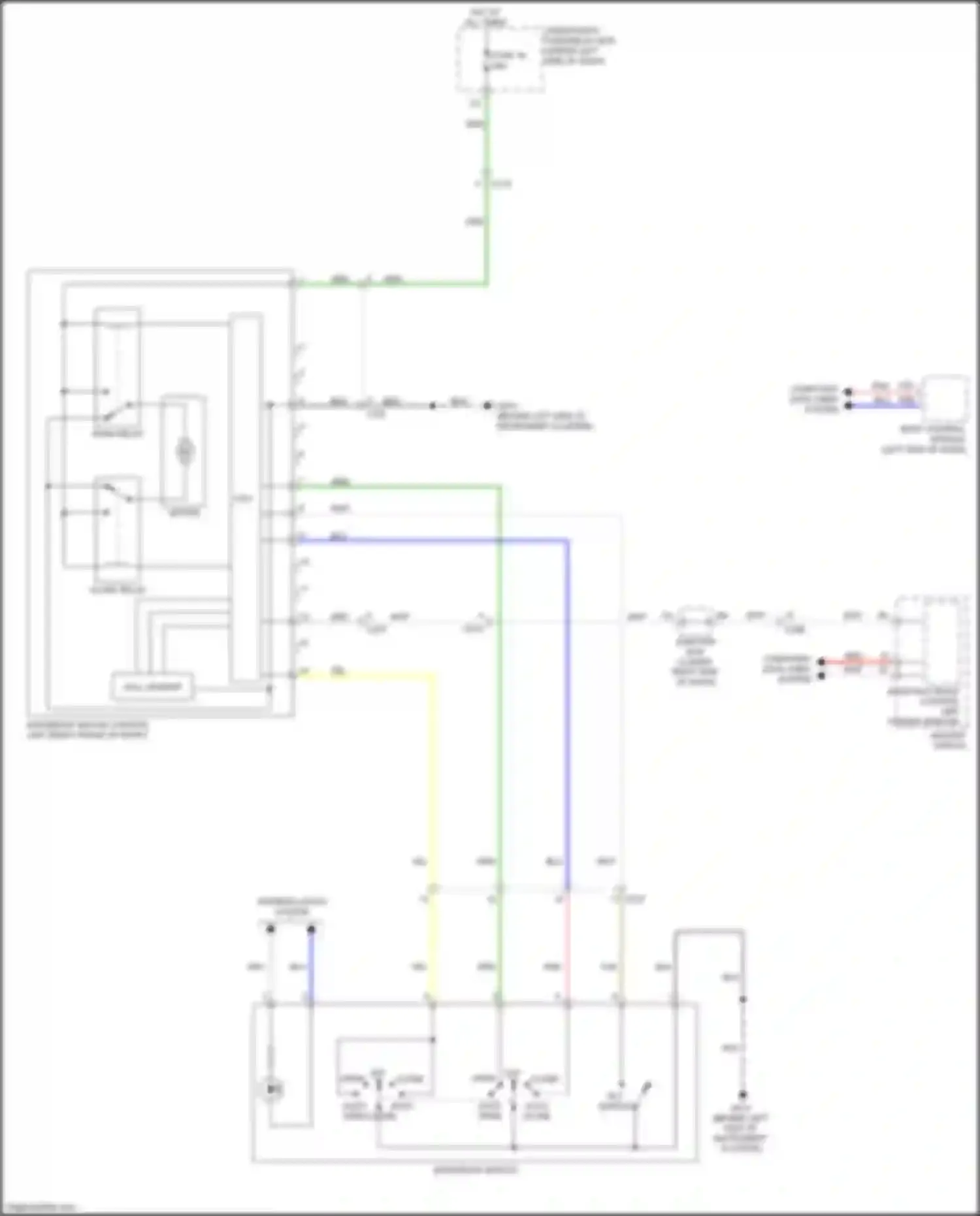 Integra Acura IV (2022-2024): Power top/sunroof circuit