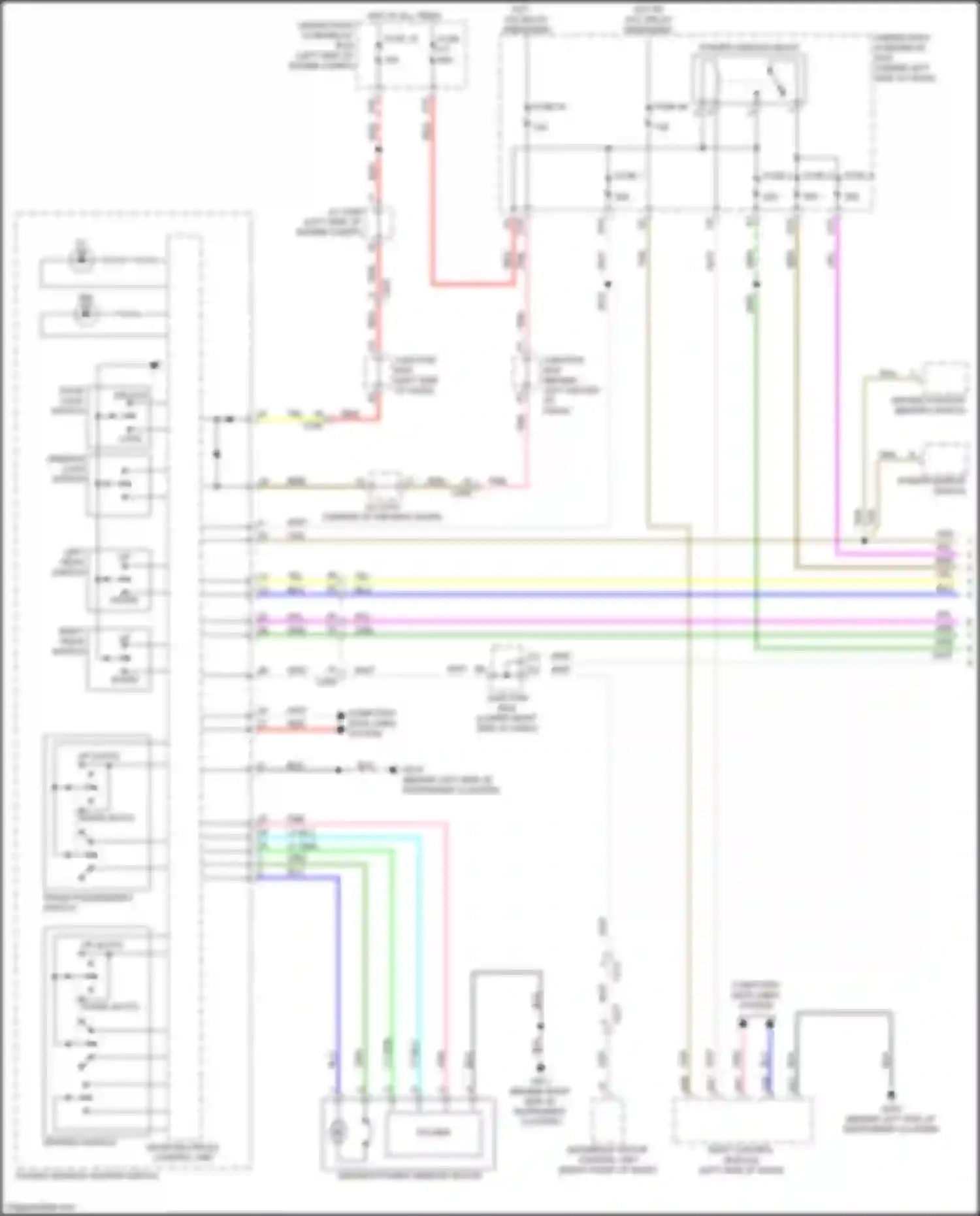 Integra Acura IV (2022-2024): Power windows circuit (1 of 2)