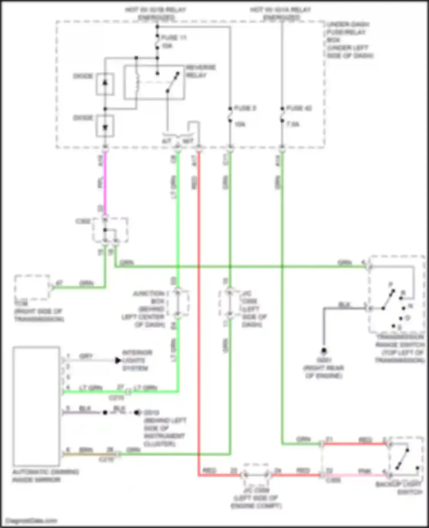 Wiring diagram diode b for Acura Integra IV (2022-2024) (1 of 3)
