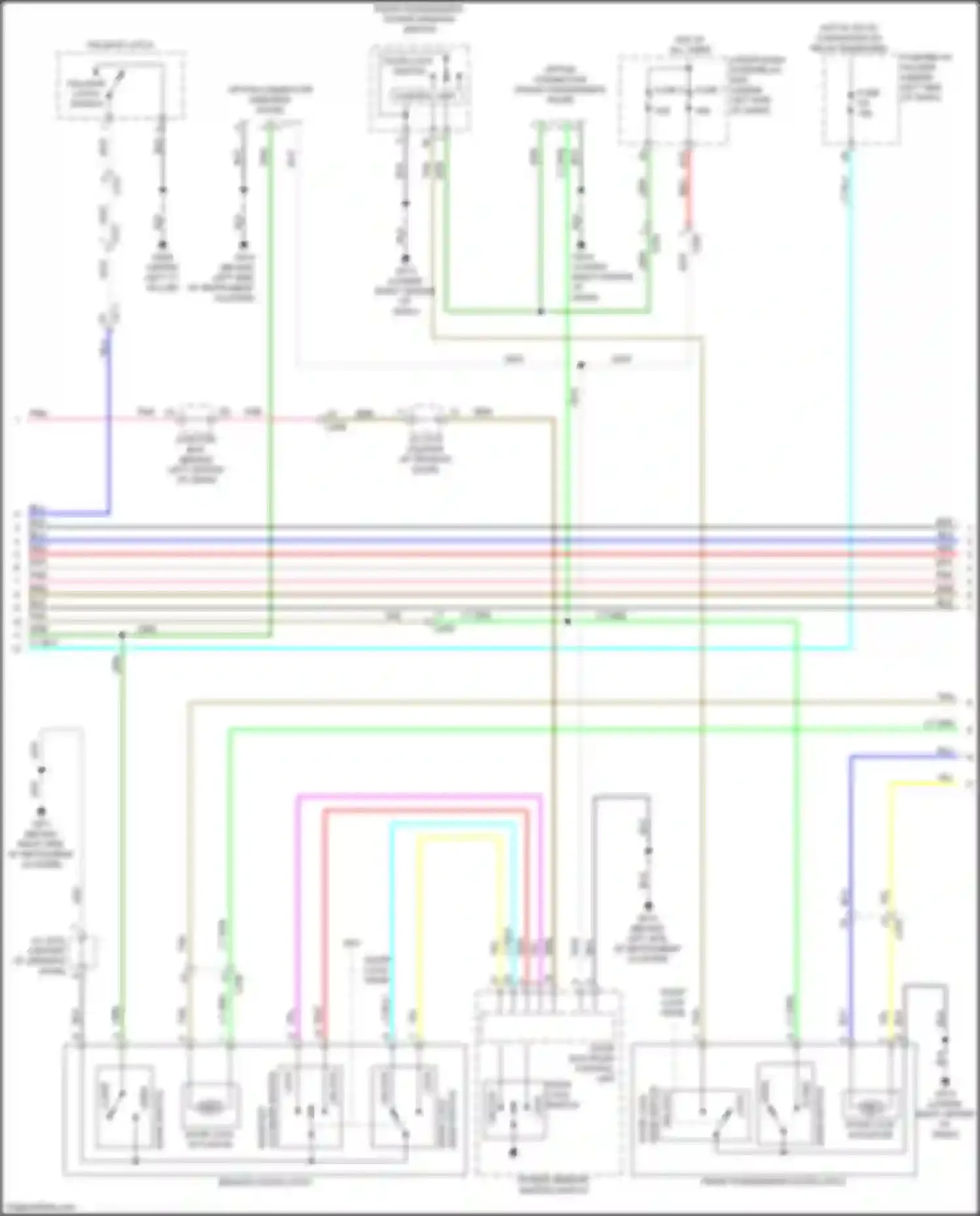 Wiring diagram door lock switch for Acura Integra IV (2022-2024) (1 of 3)