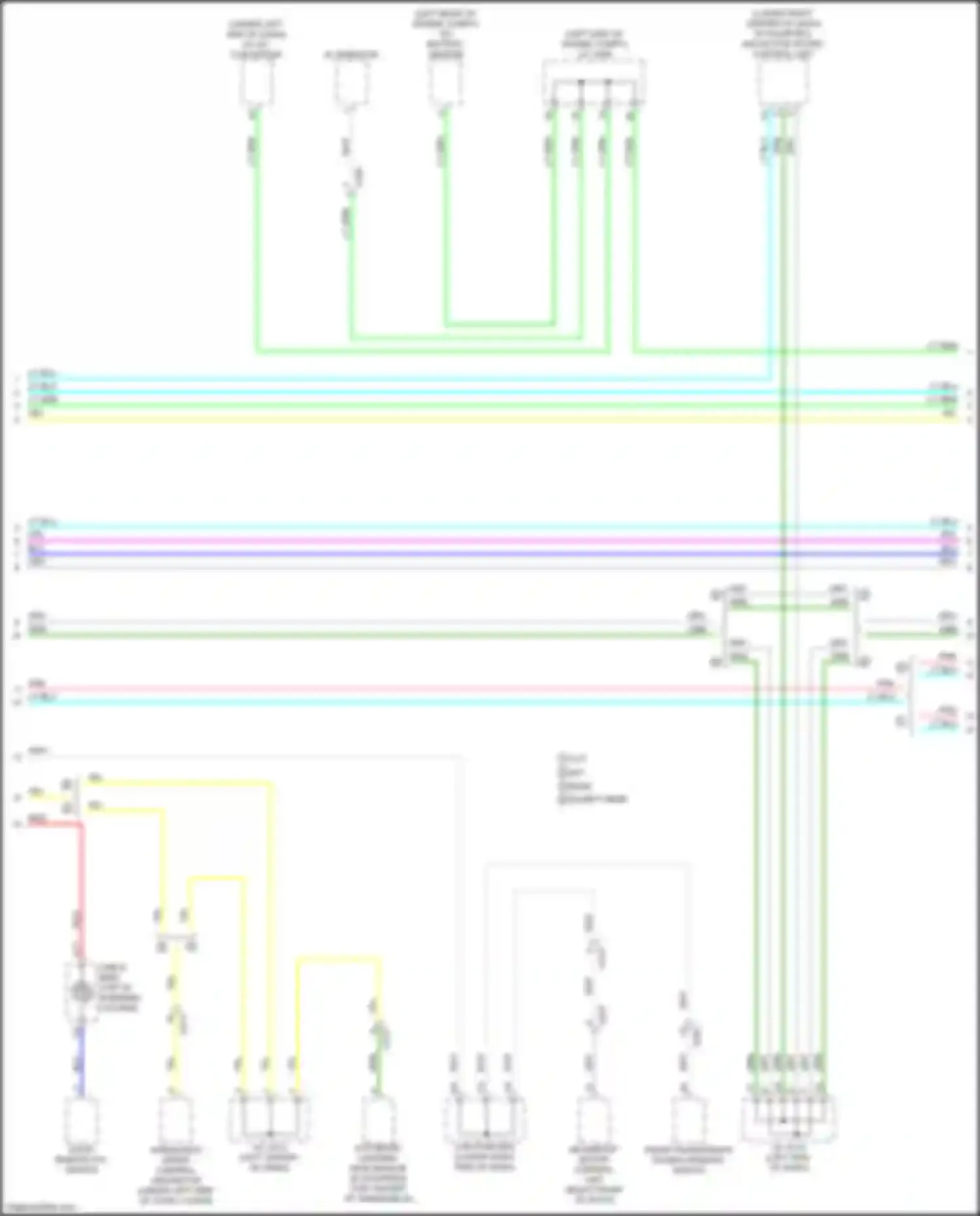 Wiring diagram front passenger's power window switch for Acura Integra IV (2022-2024) (2 of 8)