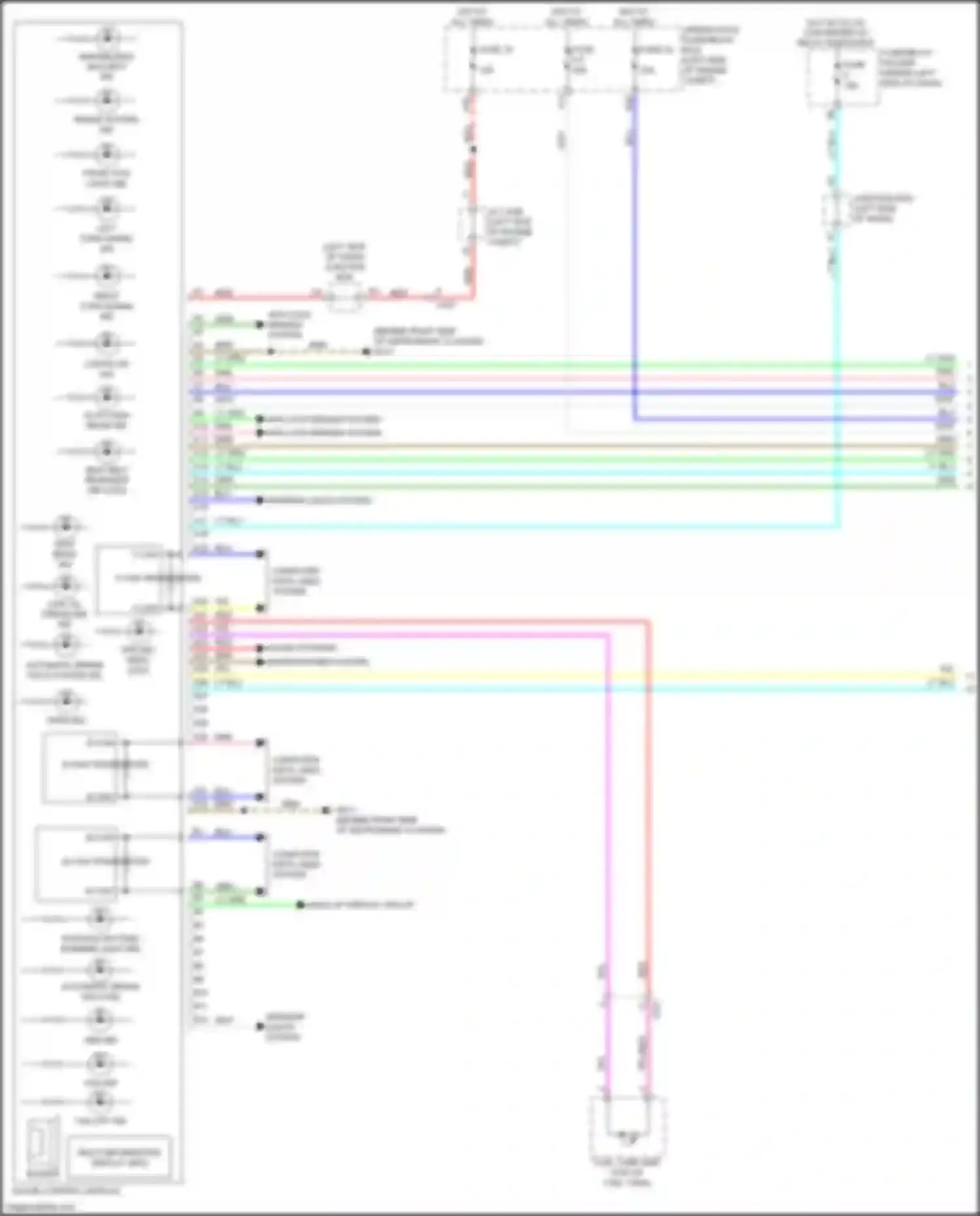 Wiring diagram head-up display circuit for Acura Integra IV (2022-2024) (1 of 1)
