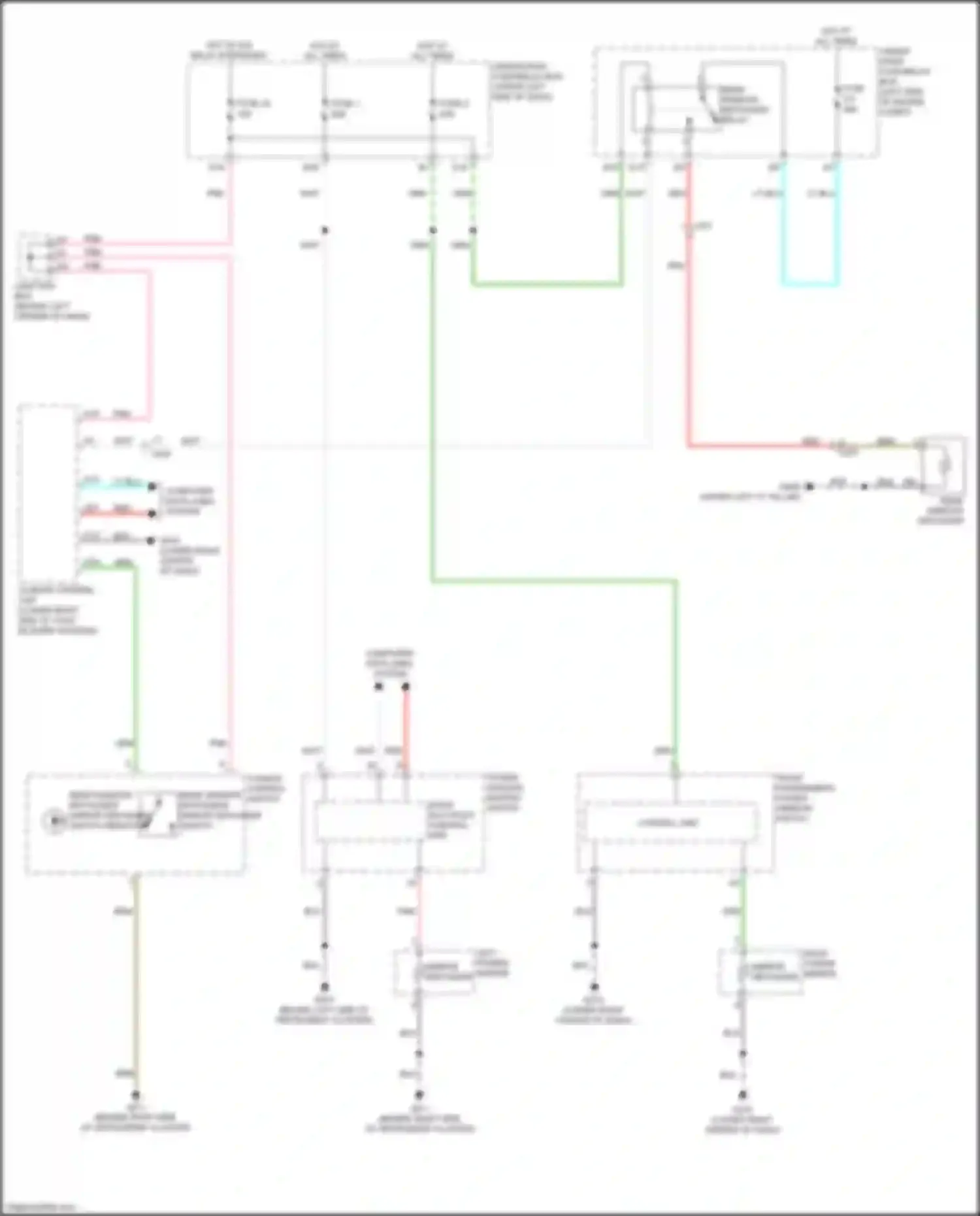 Wiring diagram left power mirror for Acura Integra IV (2022-2024) (2 of 4)