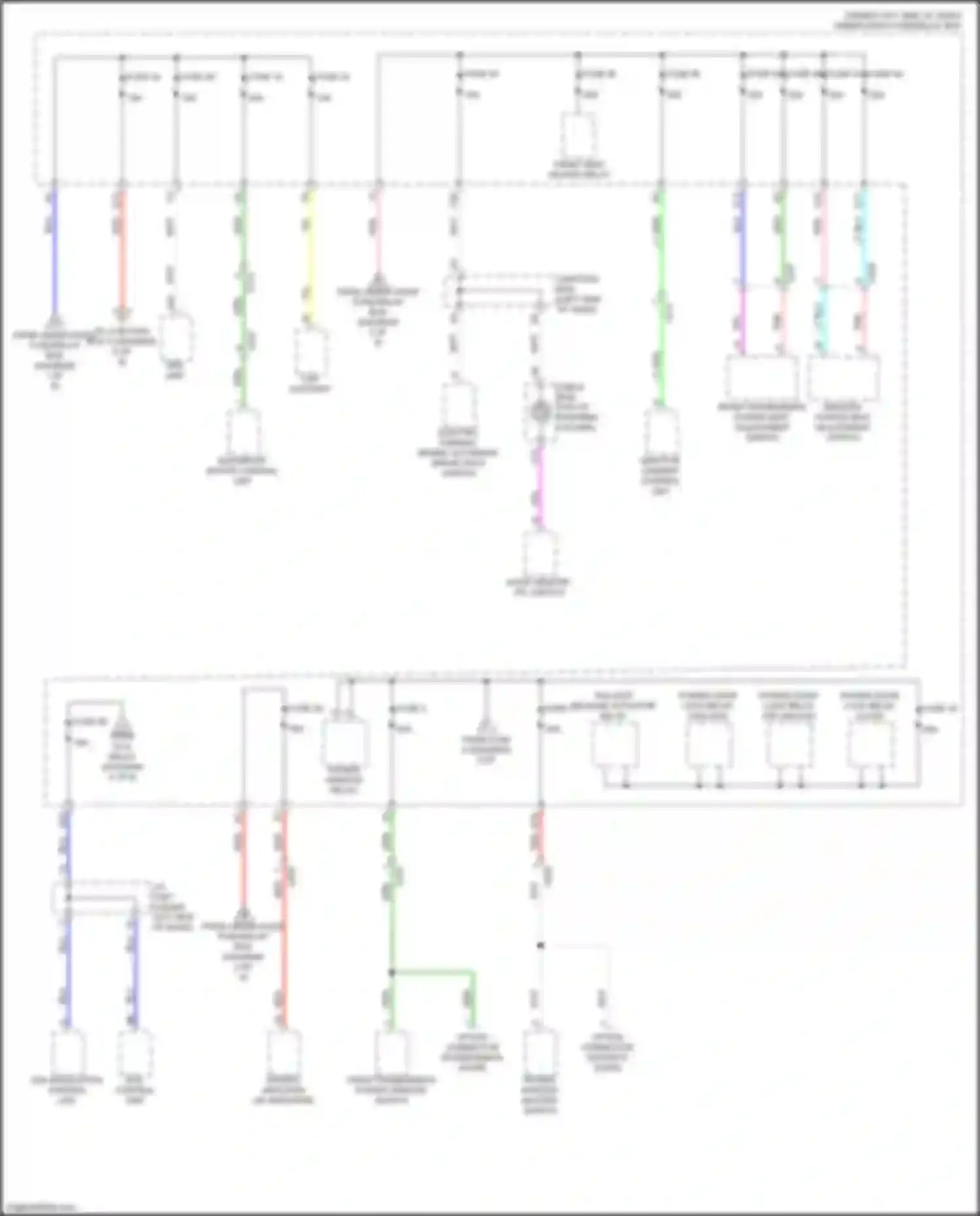 Wiring diagram moonroof motor/ control unit for Acura Integra IV (2022-2024) (3 of 4)