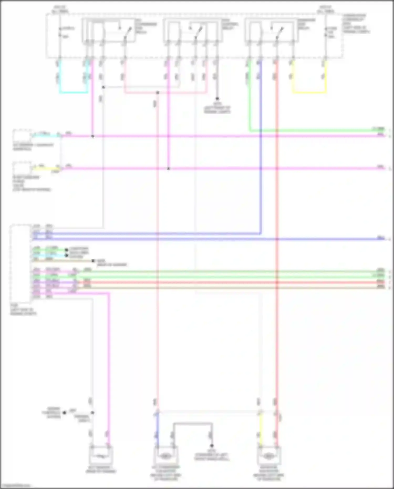 Wiring diagram radiator fan motor for Acura Integra IV (2022-2024) (2 of 2)
