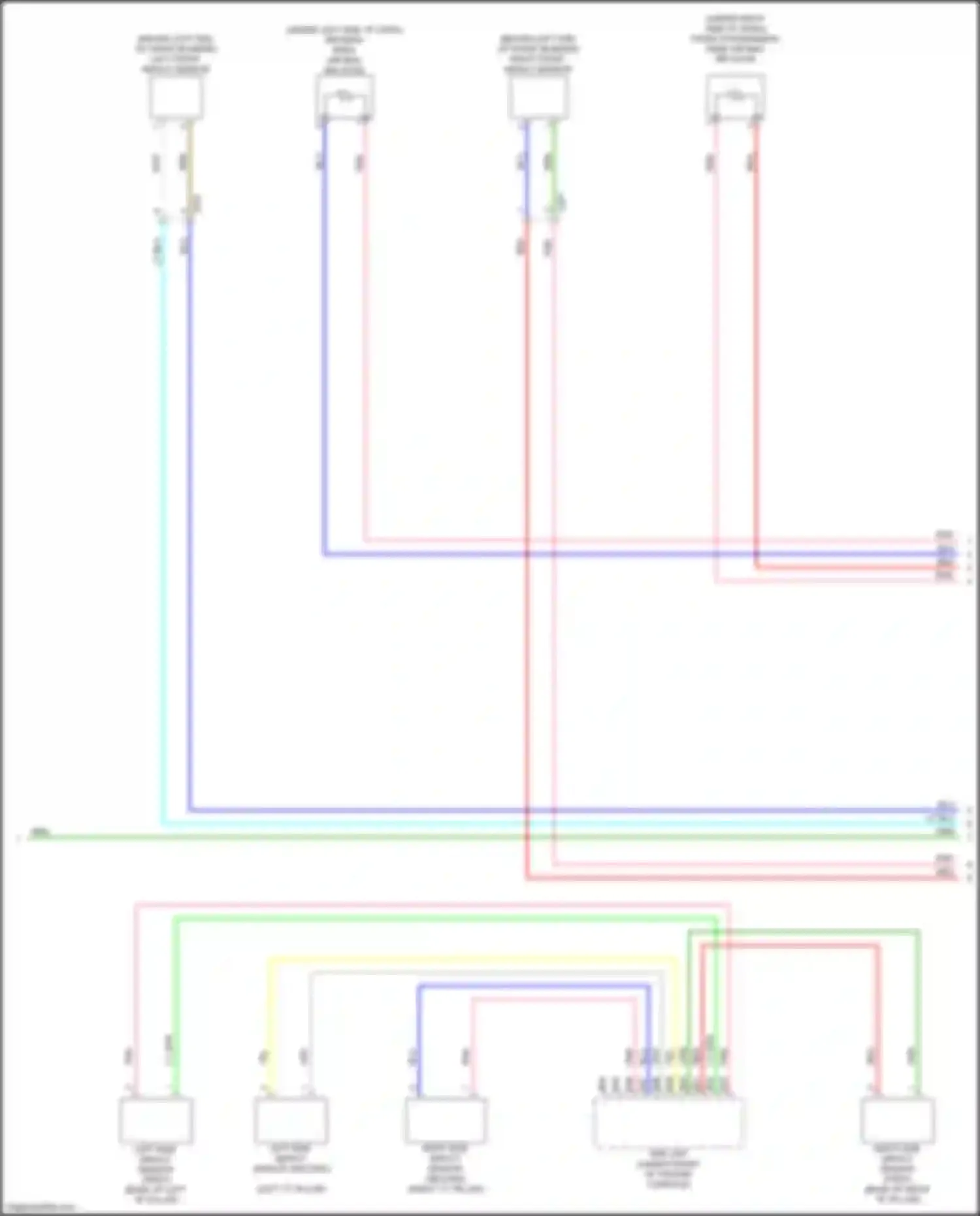 Wiring diagram right front impact sensor for Acura Integra IV (2022-2024) (1 of 1)