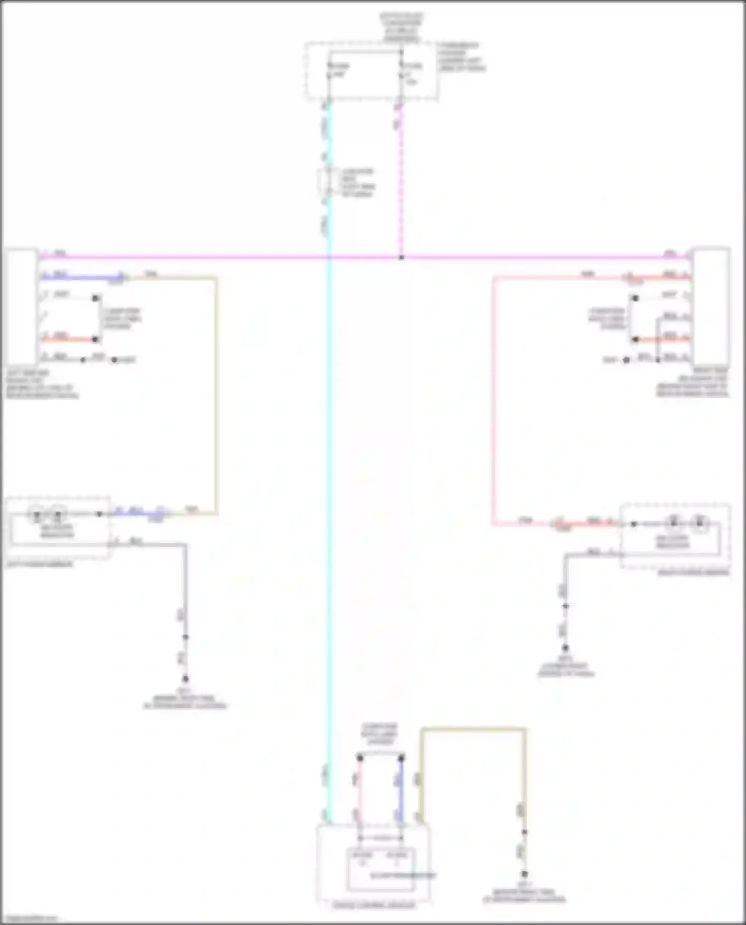 Wiring diagram right side bsi radar unit for Acura Integra IV (2022-2024) (1 of 4)