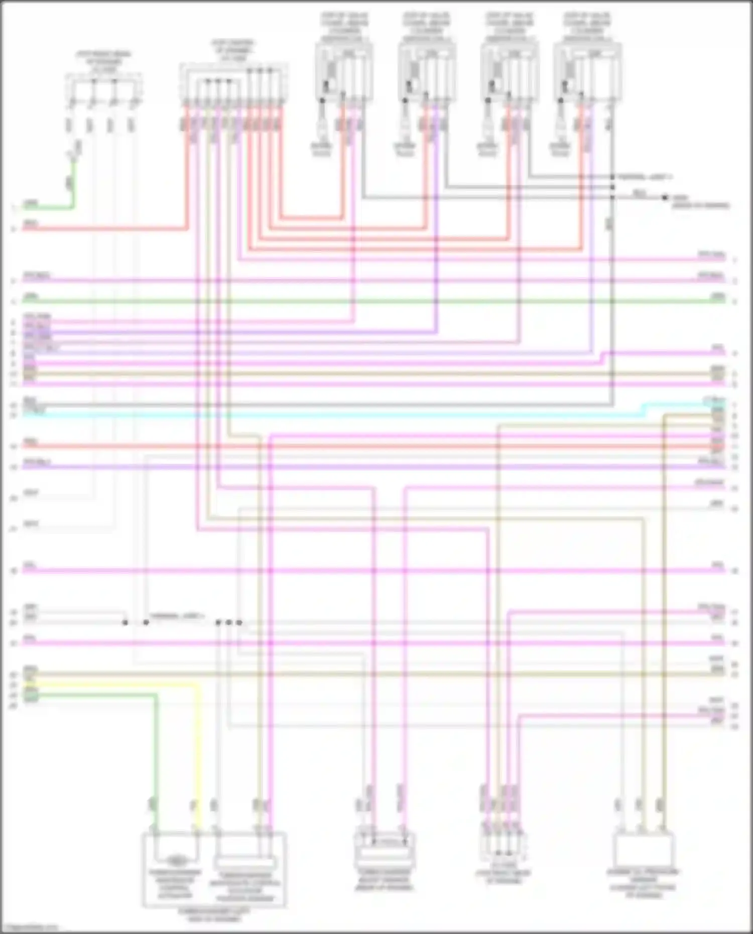 Wiring diagram turbocharger wastegate control actuator position sensor for Acura Integra IV (2022-2024) (1 of 1)