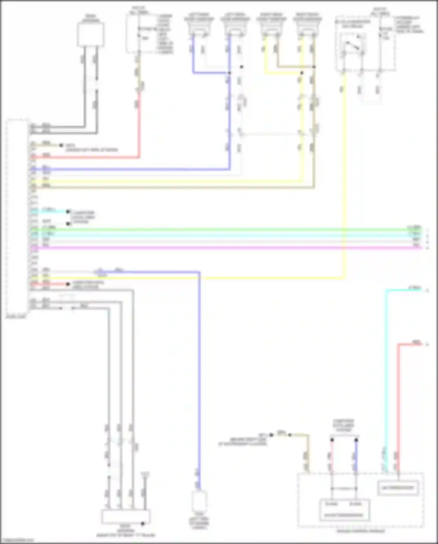 Wiring diagram under- hood fuse/ relay box for Acura Integra IV (2022-2024) (3 of 5)