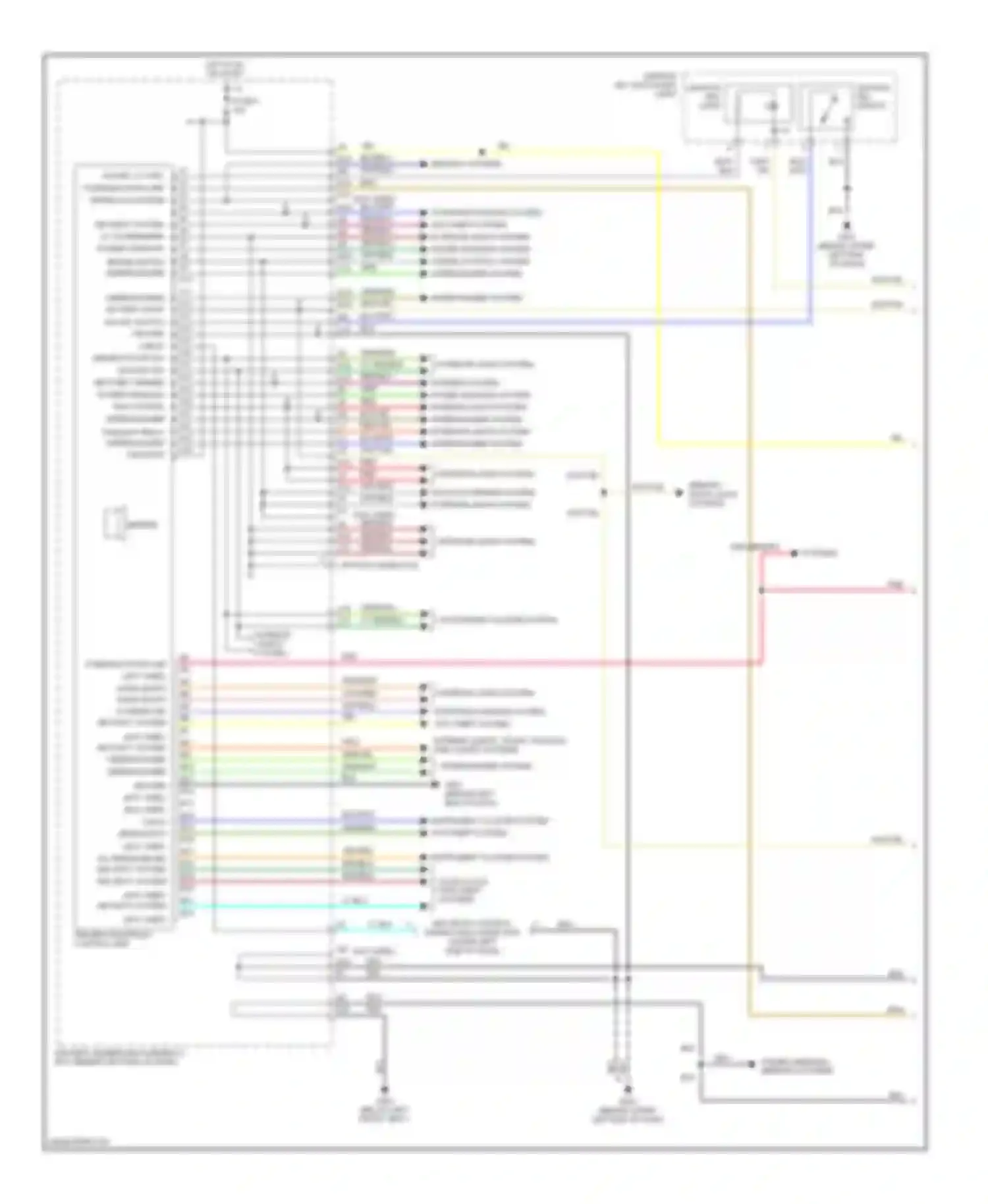 MDX Acura I (2000-2006): Body control modules circuit (1 of 2)
