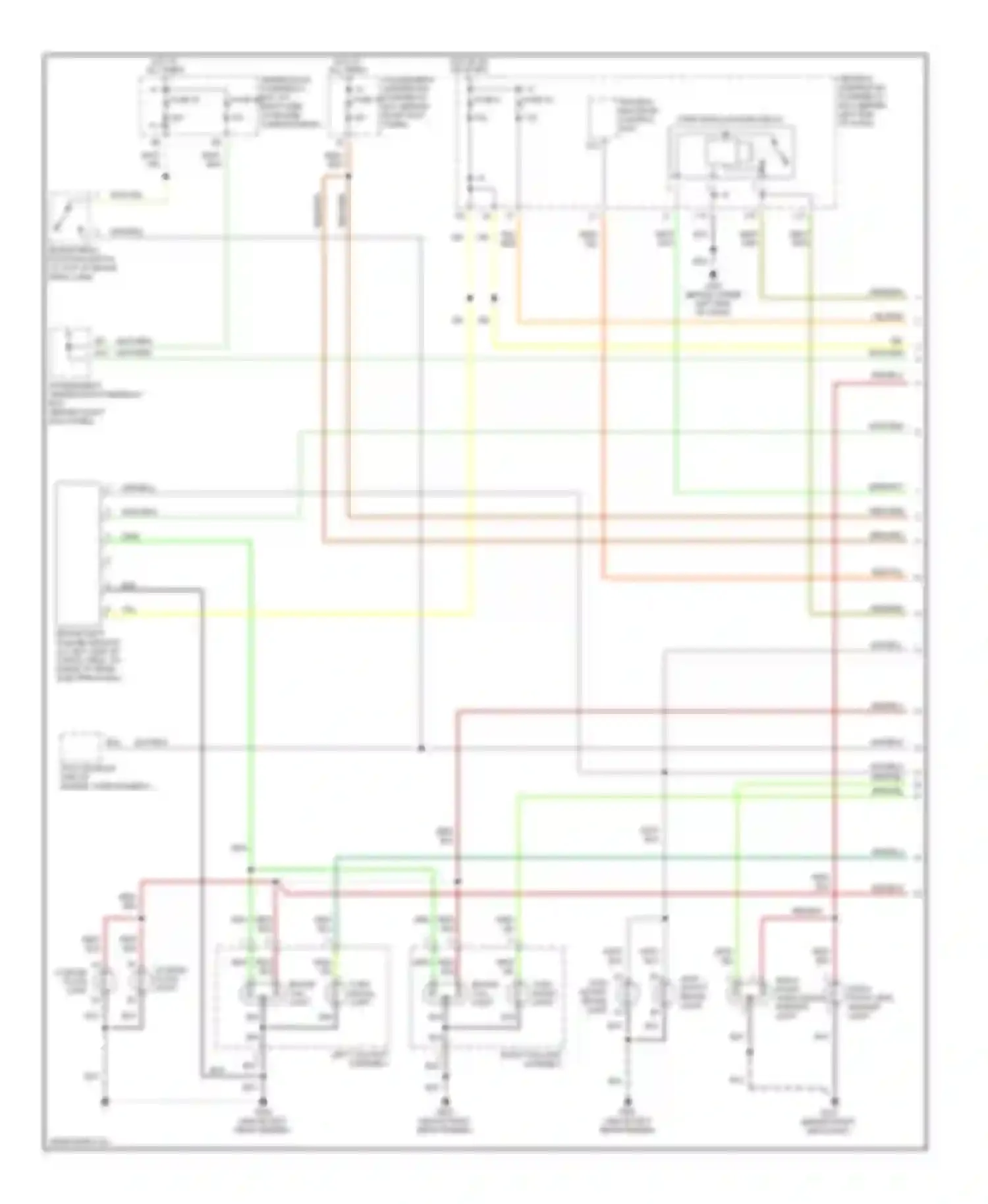 MDX Acura I (2000-2006): Exterior lamps circuit (1 of 2)