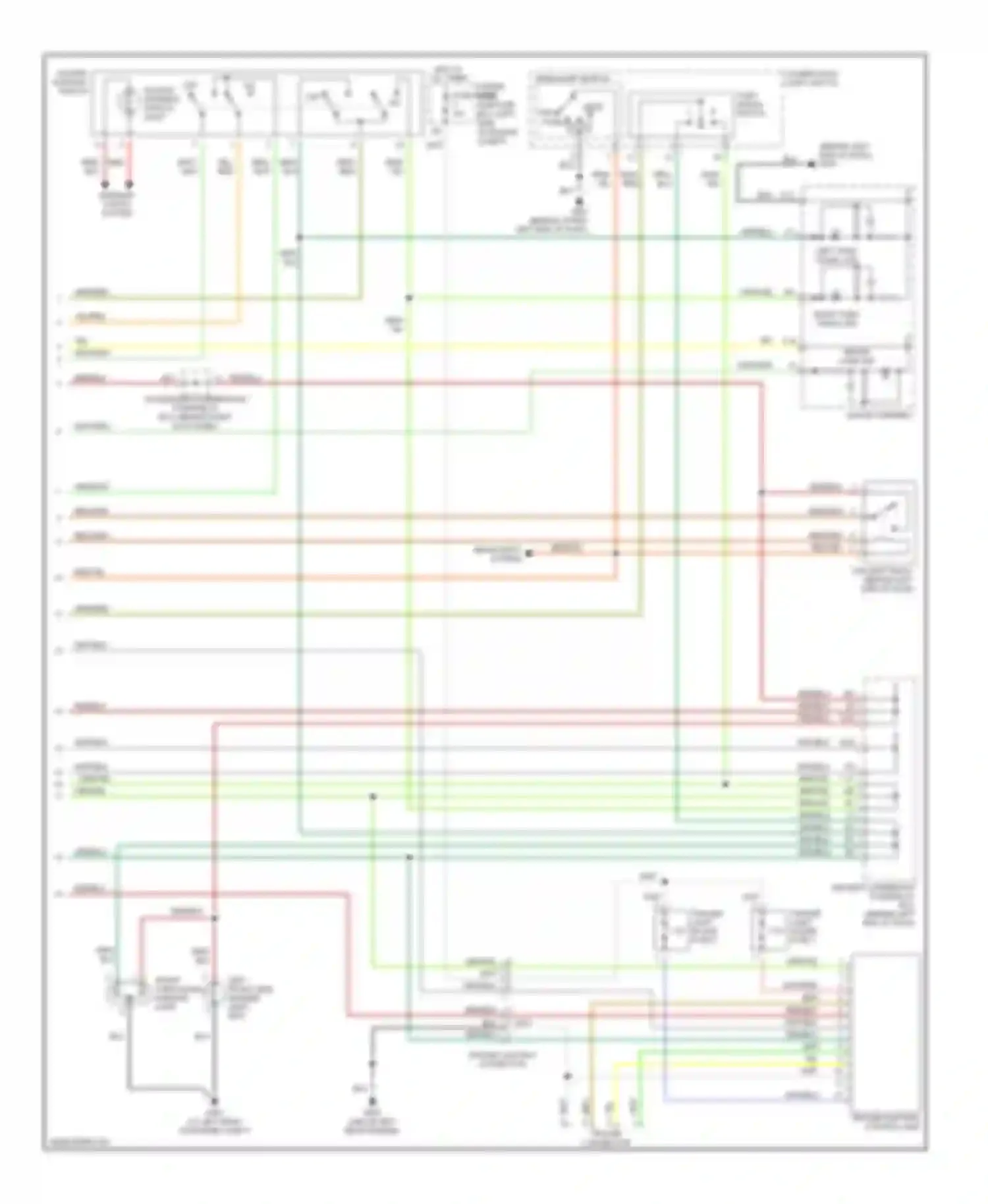 MDX Acura I (2000-2006): Exterior lamps circuit (2 of 2)
