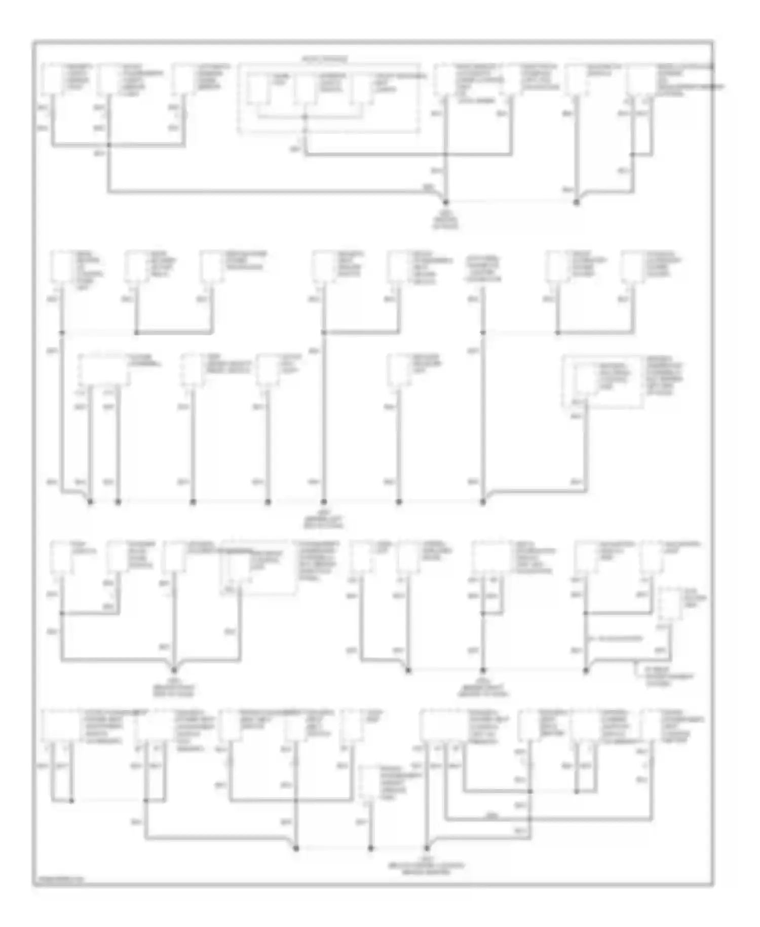 MDX Acura I (2000-2006): Ground distribution circuit (2 of 4)