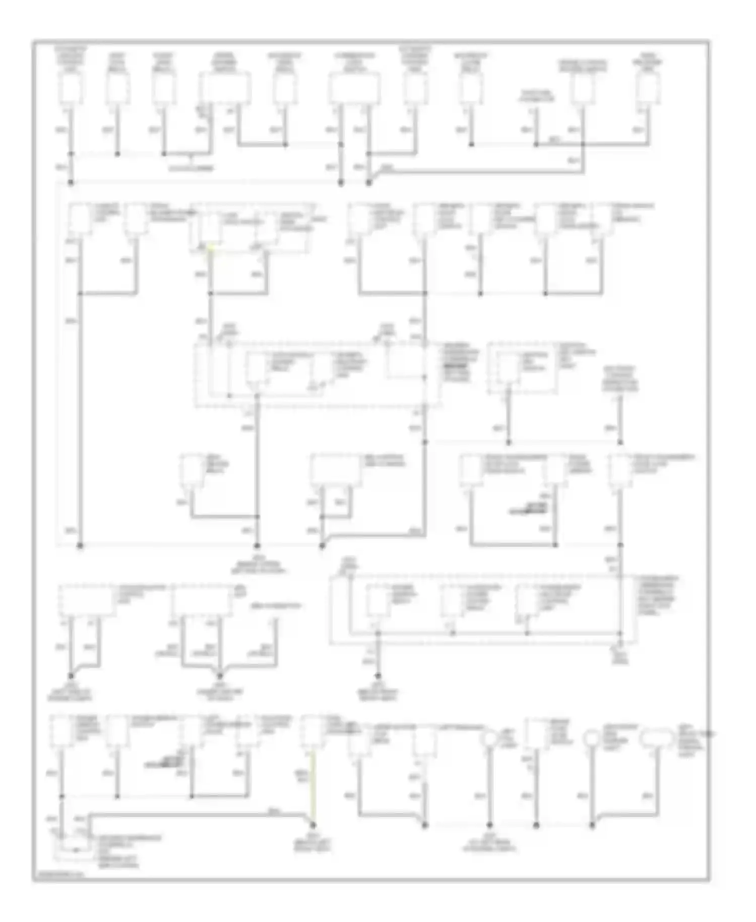 MDX Acura I (2000-2006): Ground distribution circuit (3 of 4)