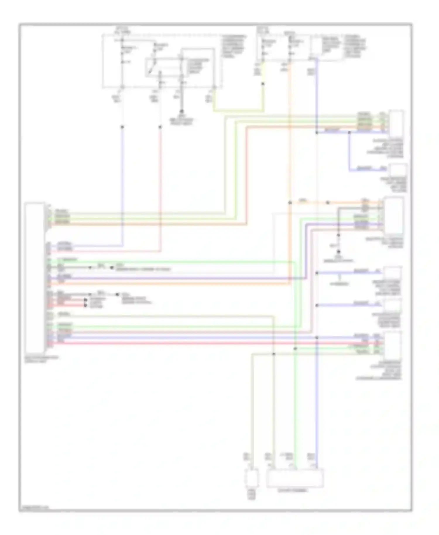 MDX Acura I (2000-2006): Multi-information system circuit