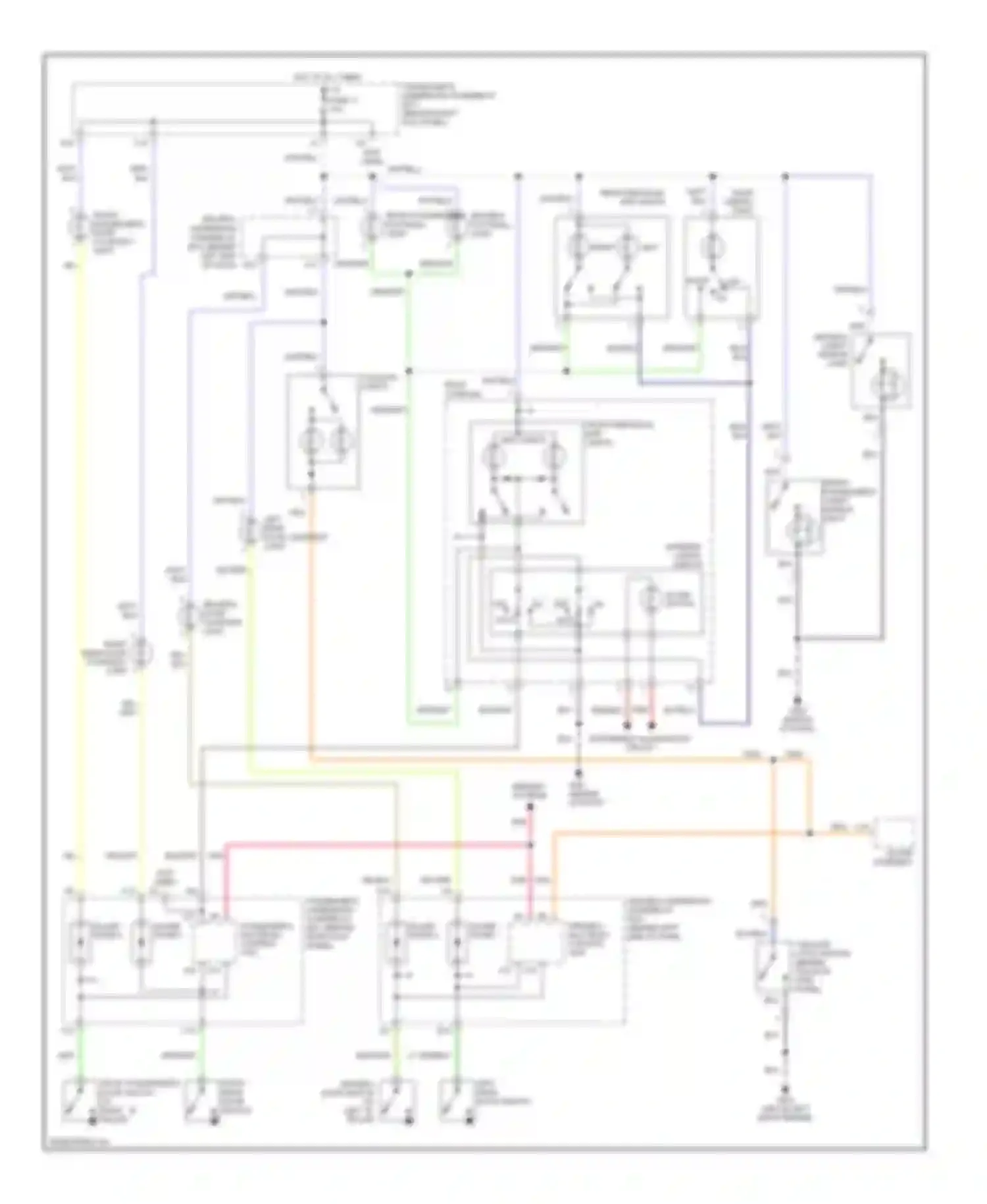 MDX Acura I (2000-2006): Courtesy lamps circuit