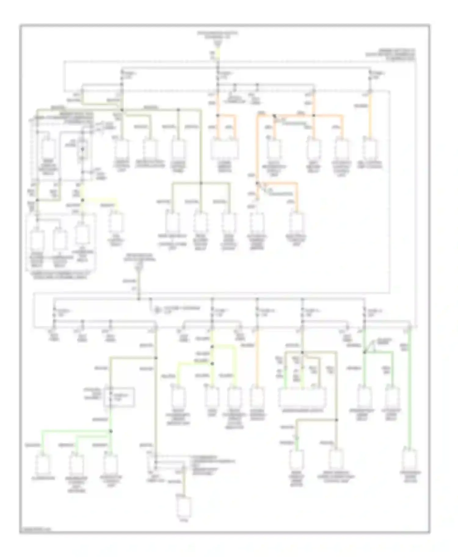 MDX Acura I (2000-2006): Power distribution circuit (2 of 4)