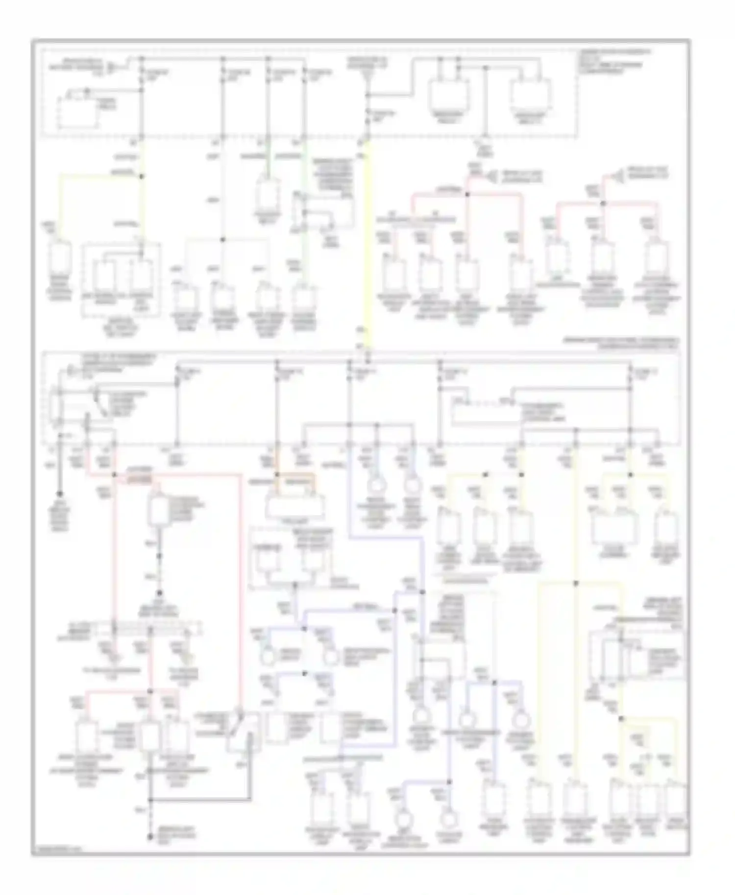 MDX Acura I (2000-2006): Power distribution circuit (3 of 4)