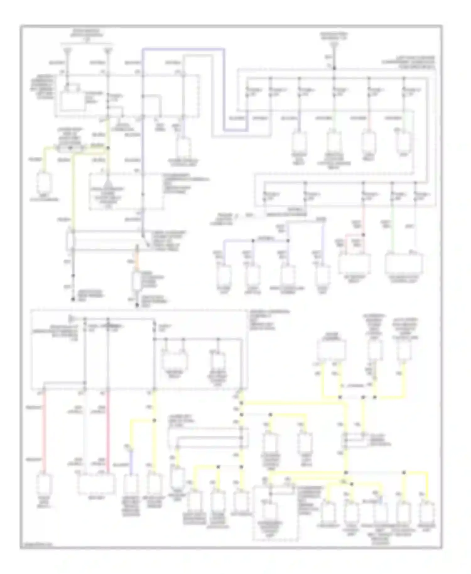 MDX Acura I (2000-2006): Power distribution circuit (4 of 4)