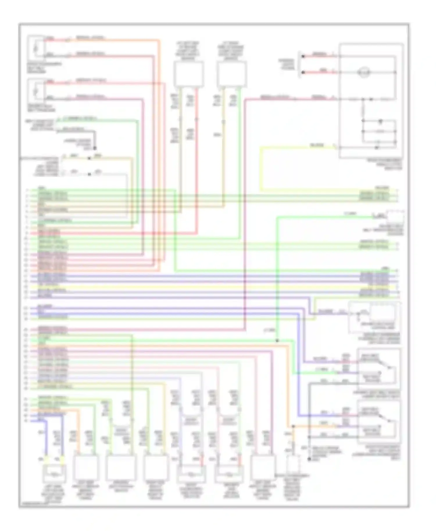 MDX Acura I (2000-2006): Supplemental restraints circuit (2 of 3)