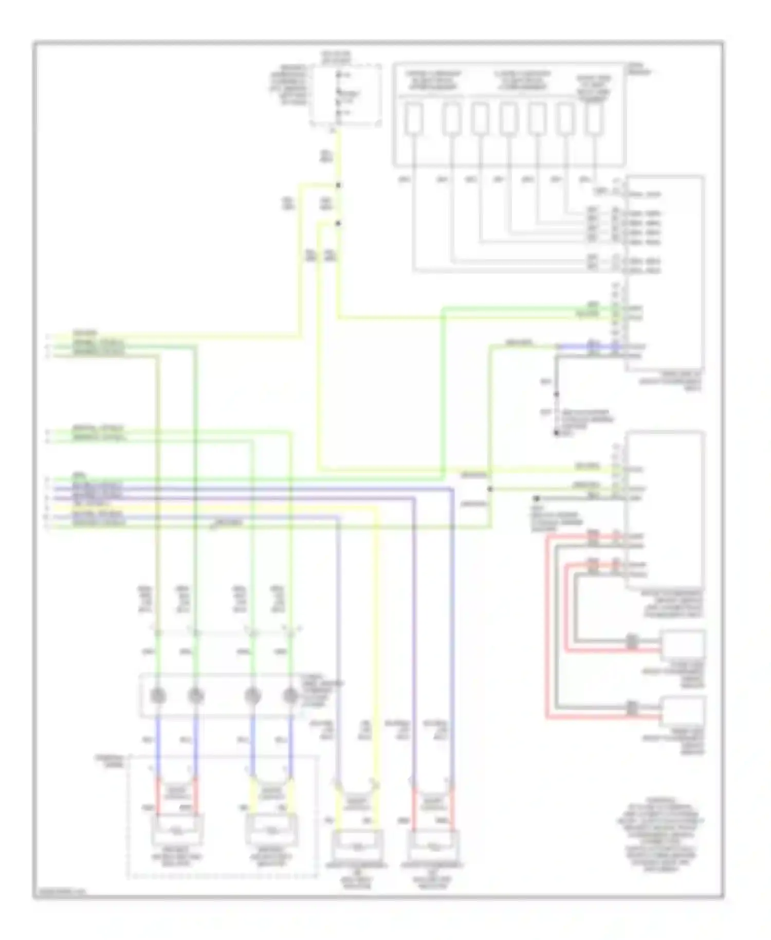 MDX Acura I (2000-2006): Supplemental restraints circuit (3 of 3)