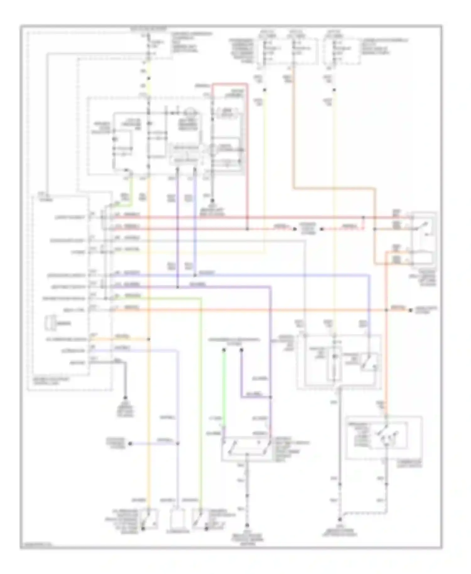 Wiring diagram gauge assembly for Acura MDX I (2000-2006) (23 of 27)