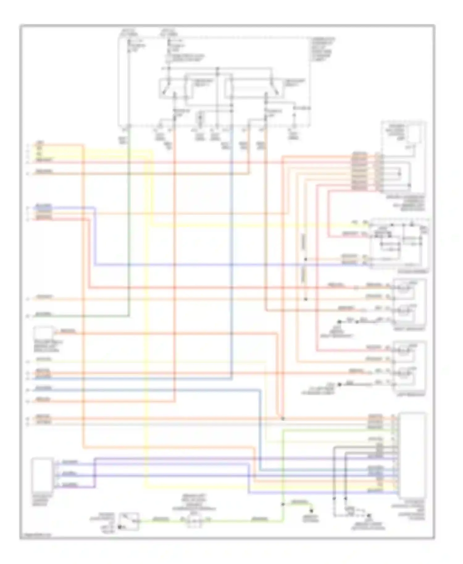 Wiring diagram high beam ind for Acura MDX I (2000-2006) (1 of 2)
