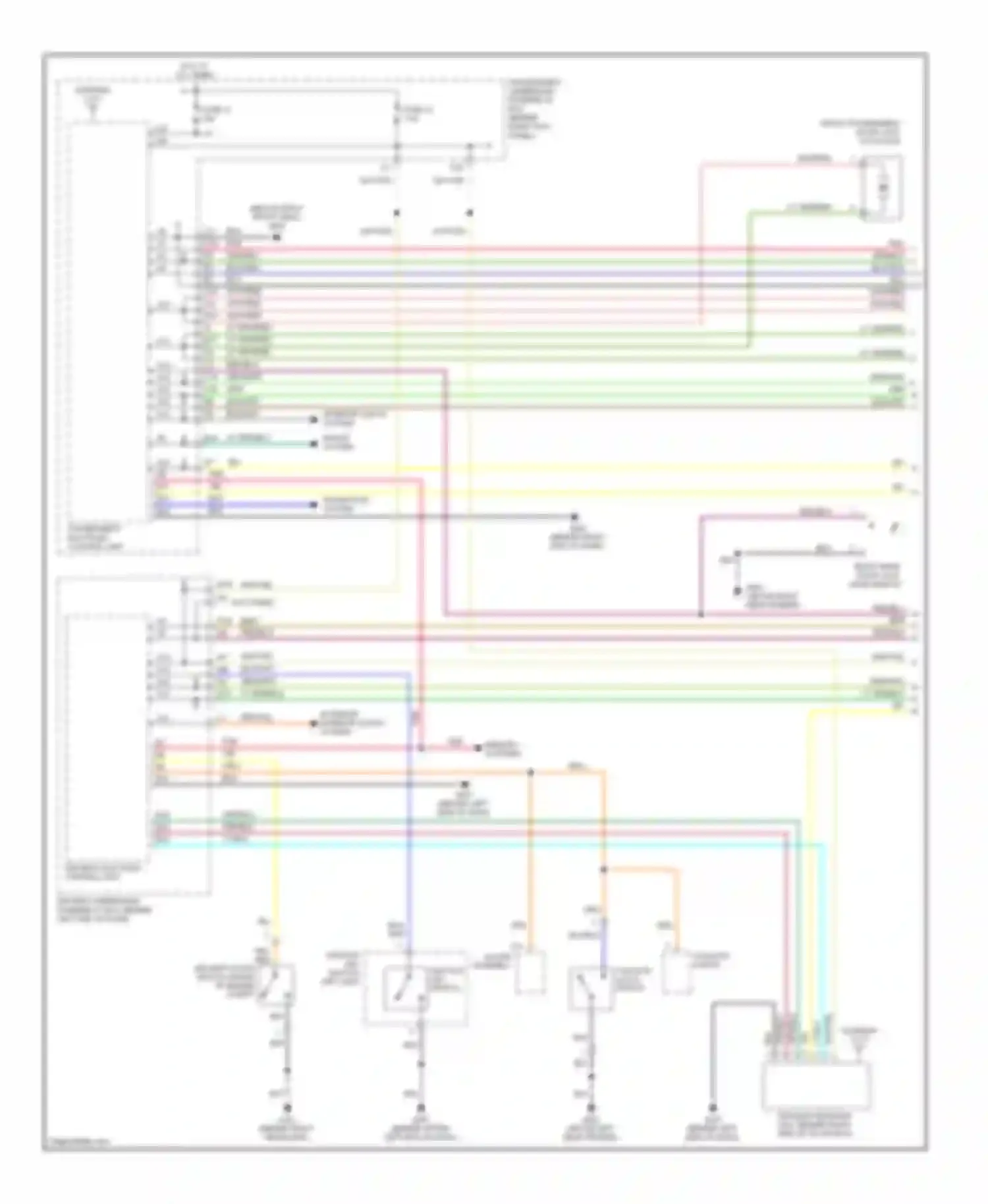 Wiring diagram ignition key switch/ key light for Acura MDX I (2000-2006) (5 of 6)