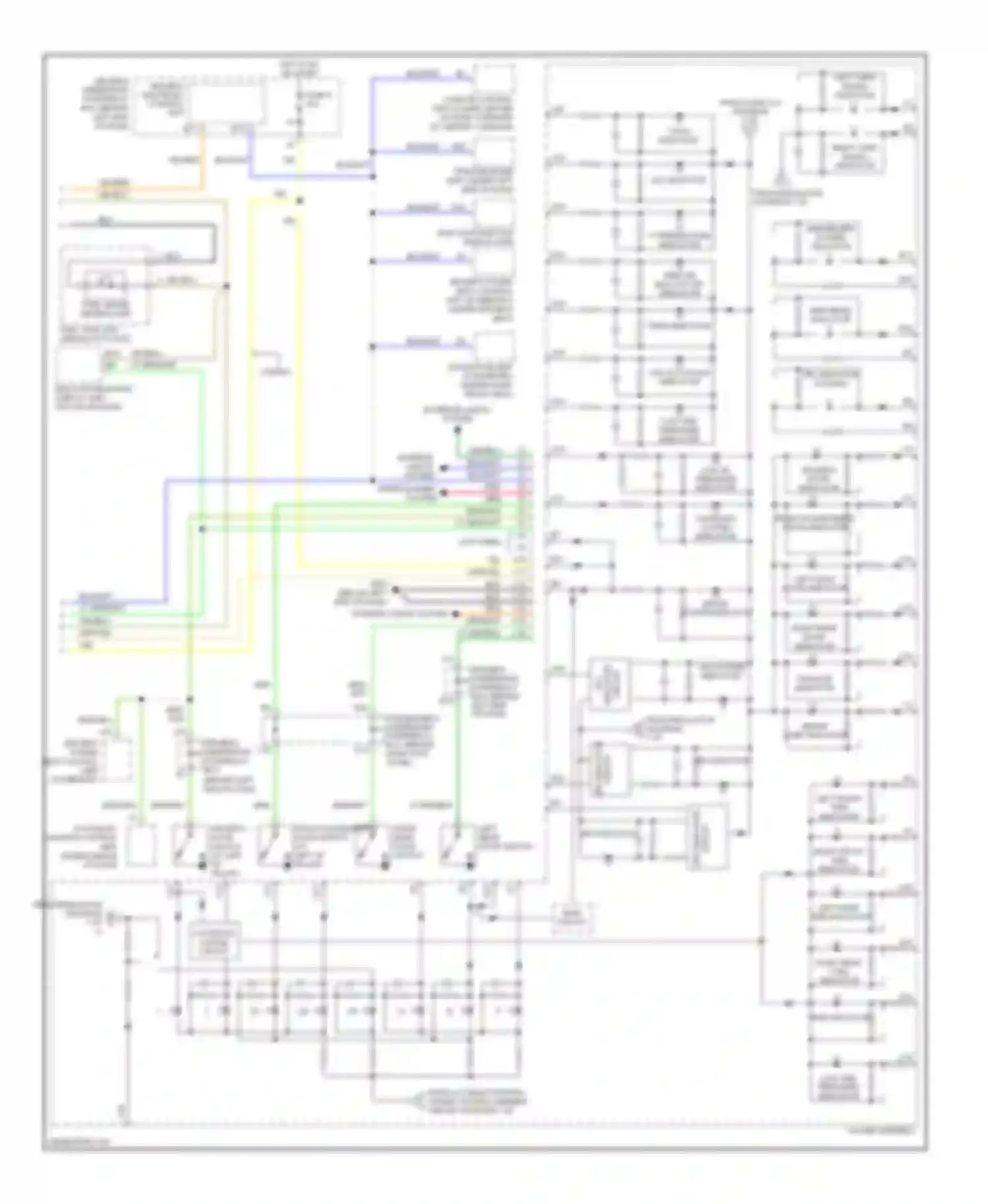 Wiring diagram left rear tire indicator for Acura MDX I (2000-2006) (1 of 1)