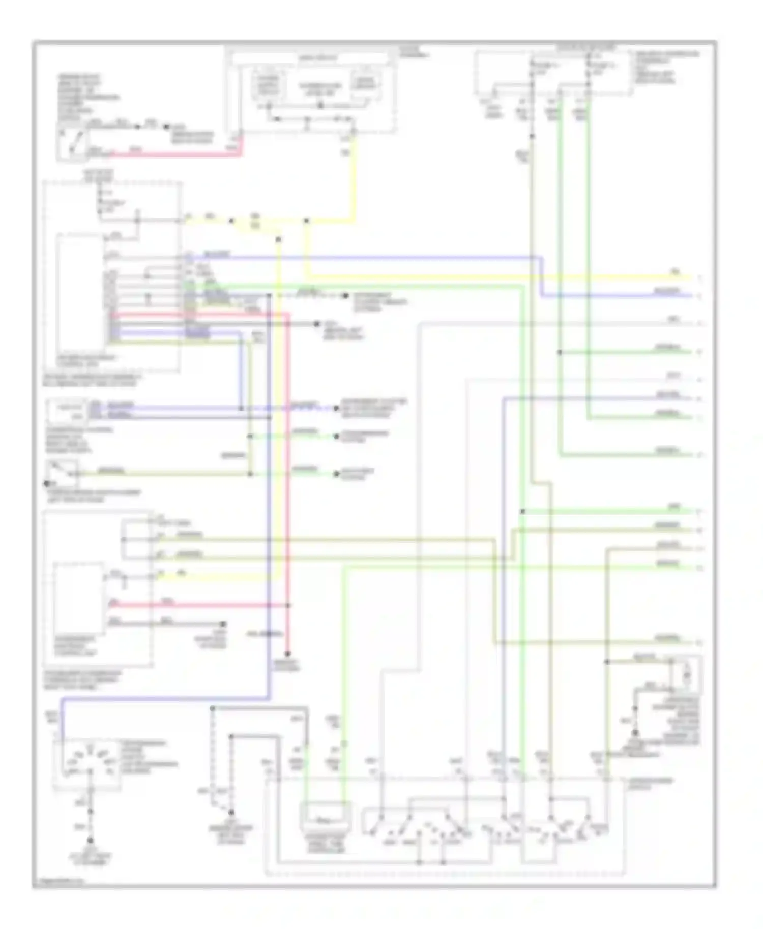 Wiring diagram memory systems for Acura MDX I (2000-2006) (11 of 11)