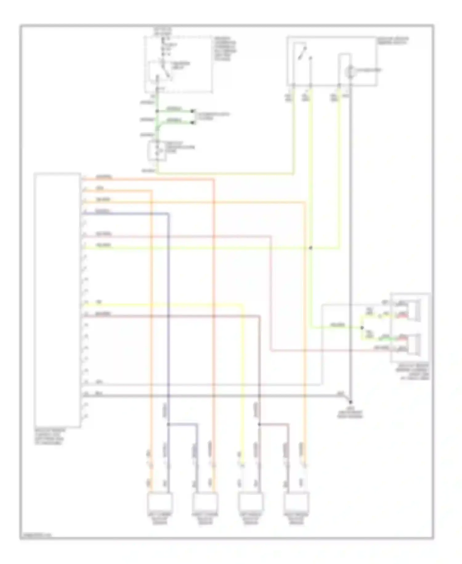 Wiring diagram right corner back-up sensor for Acura MDX I (2000-2006) (1 of 1)