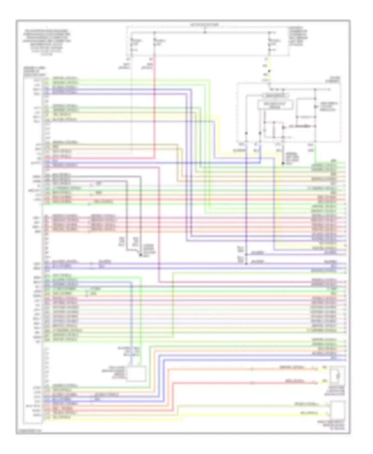 Wiring diagram right side curtain air bag inflator for Acura MDX I (2000-2006) (1 of 1)