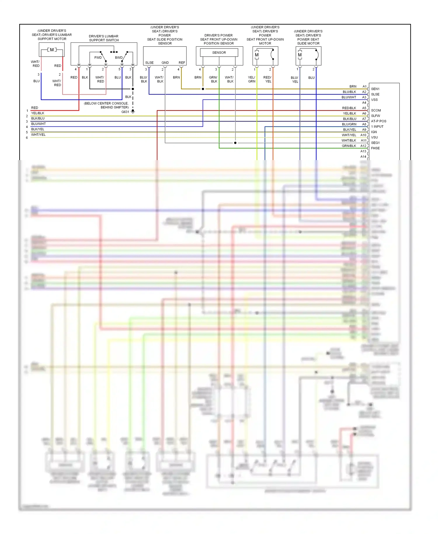 Acura MDX I (2000-2006) sensor wiring diagram  (1 of 1)