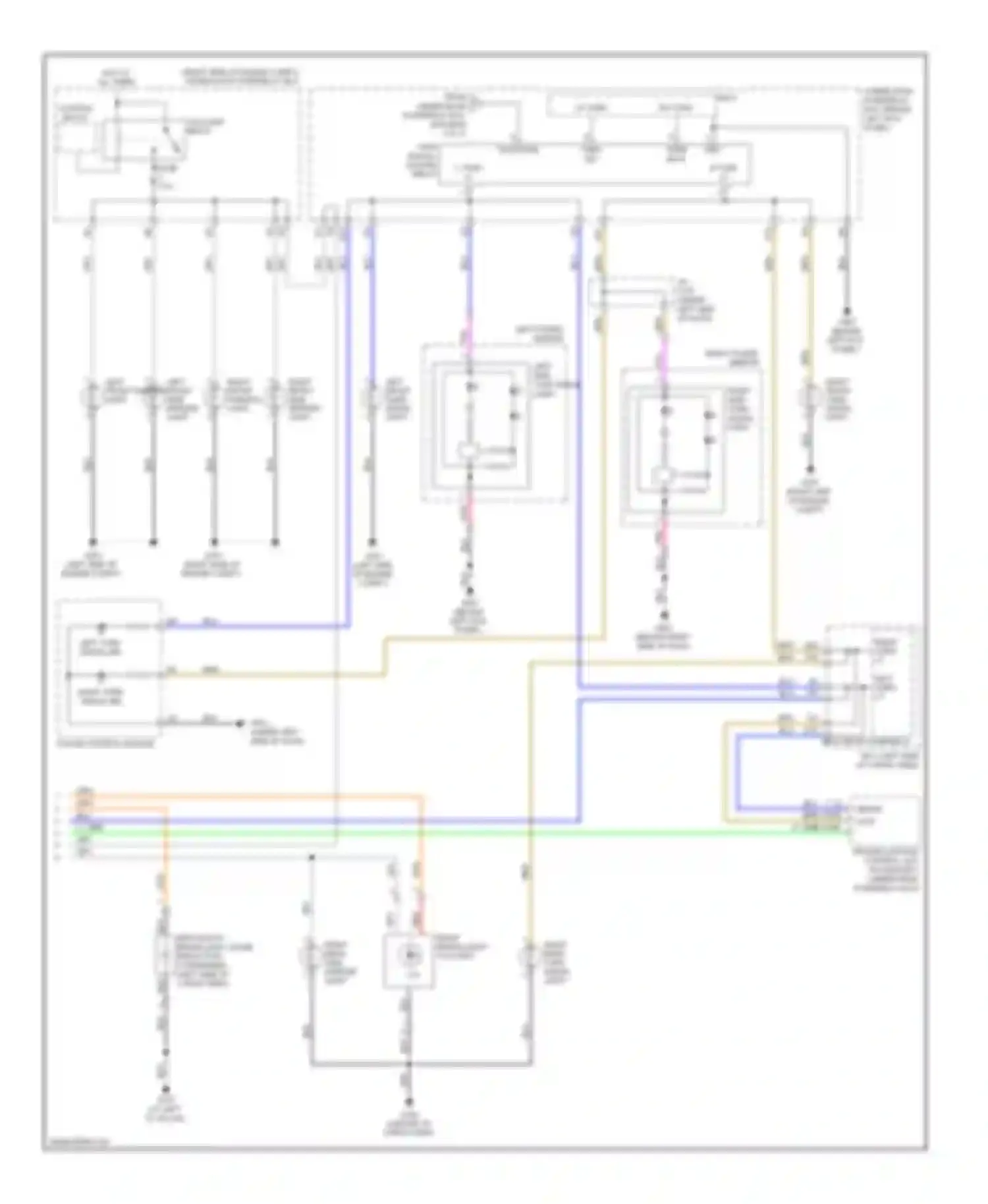 MDX Acura II facelift (2010-2013): Exterior lamps circuit (2 of 2)