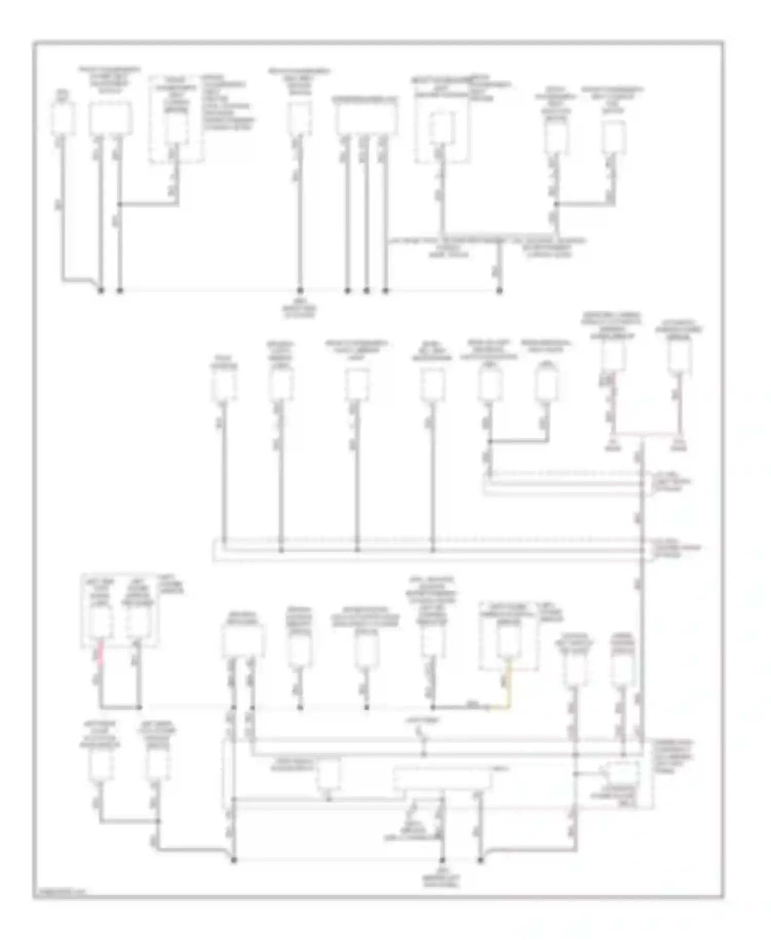 MDX Acura II facelift (2010-2013): Ground distribution circuit (4 of 5)
