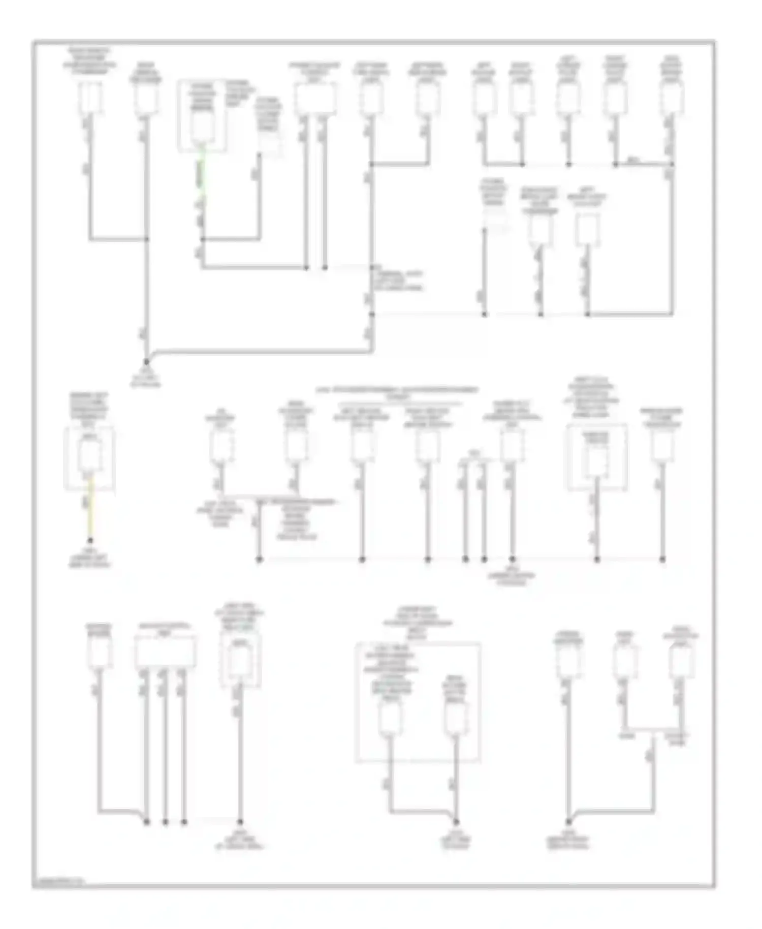 MDX Acura II facelift (2010-2013): Ground distribution circuit (5 of 5)