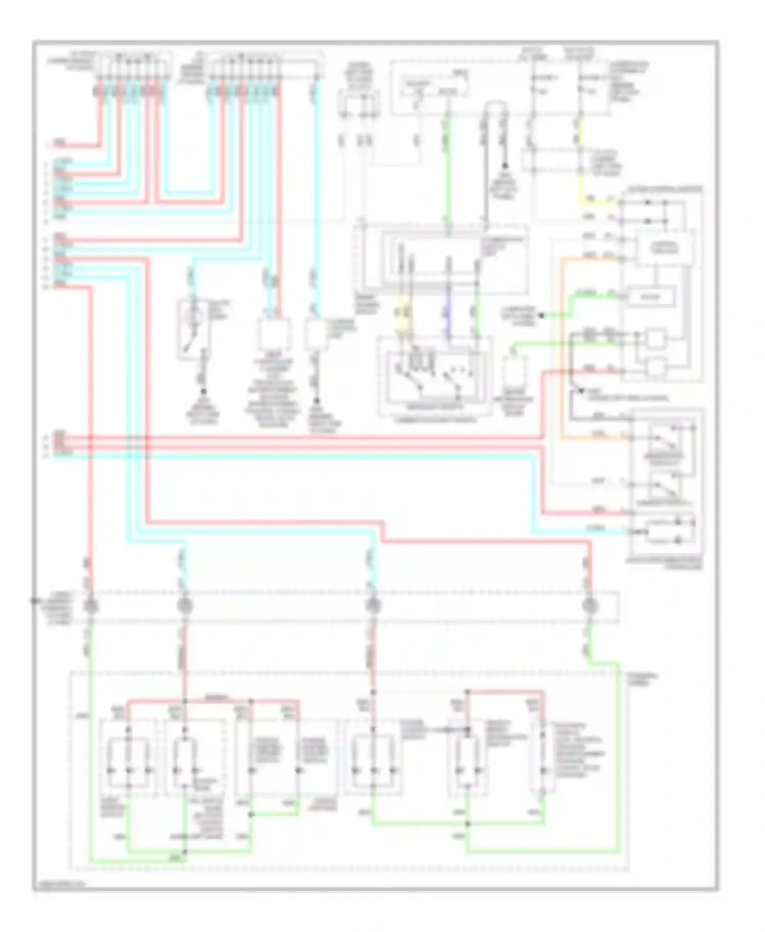 MDX Acura II facelift (2010-2013): Instrument illumination circuit (3 of 3)