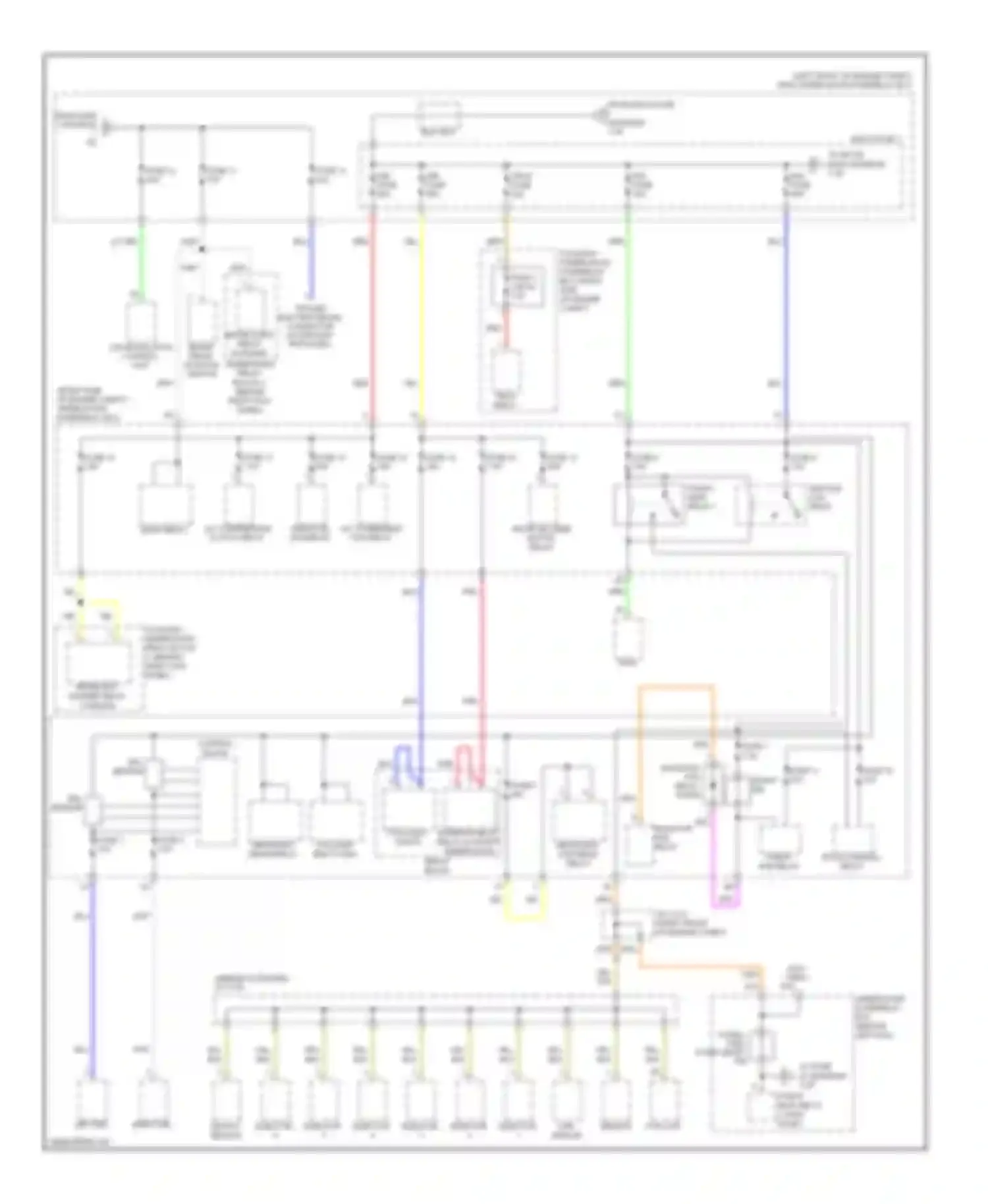 MDX Acura II facelift (2010-2013): Power distribution circuit (2 of 6)